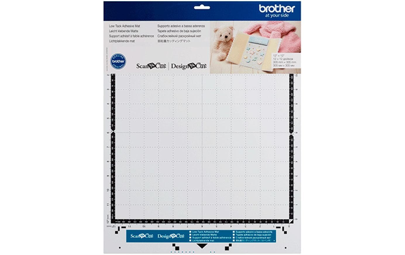 Brother Schneidematte 305 × 305 mm, Kunststoff, leicht klebend – für ScanNCut