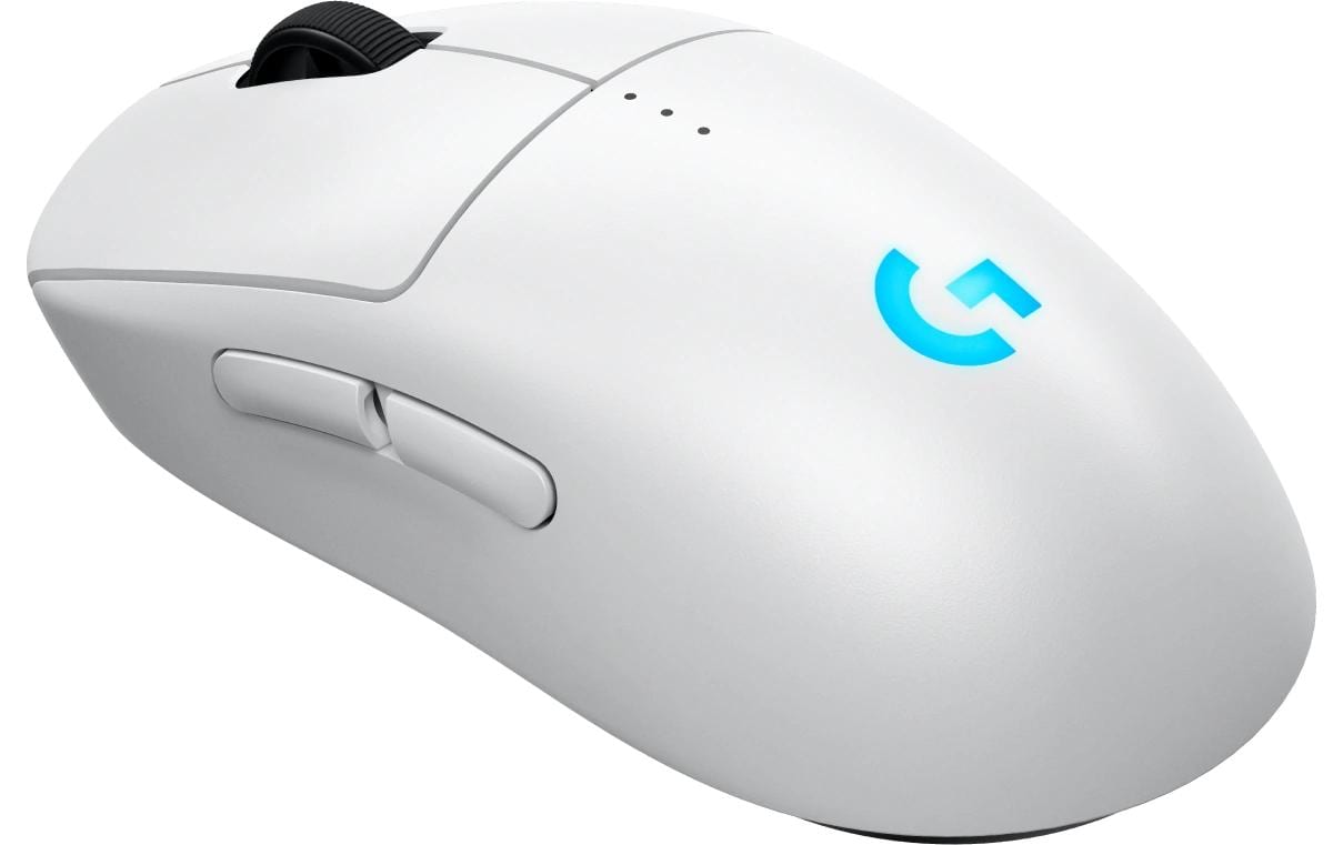 Logitech G PRO 2 LIGHTSPEED – Gaming-Maus – Kabellos (2,4 GHz), 32000 DPI, beidhändig, Weiss