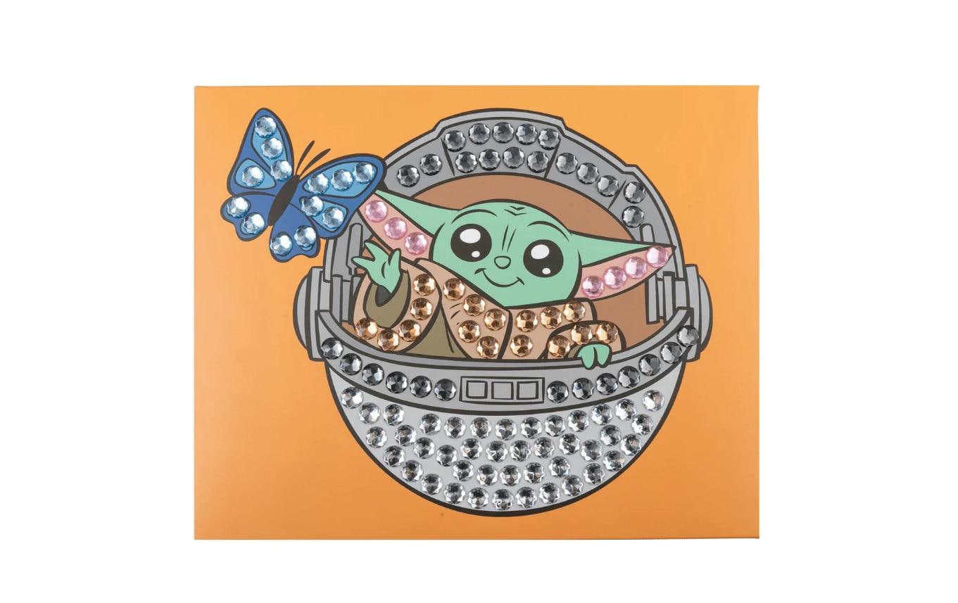 CRAFT Buddy Crystal Art Junior – Diamond-Painting-Set – Grogu – 20 × 25 cm – ab 4 Jahren