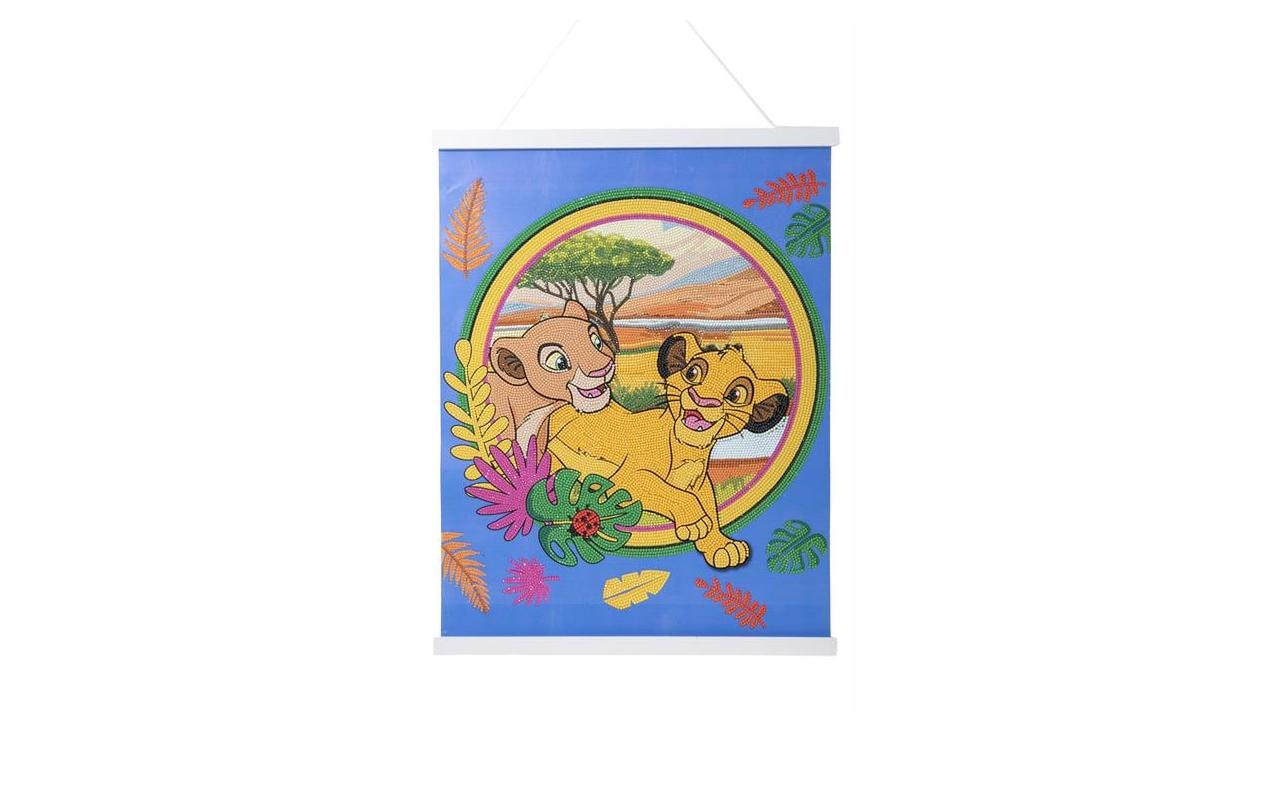 CRAFT Buddy Crystal Art Scroll – Diamond Painting Set – Disney Lion King – 40 × 50 cm – ab 8 Jahren