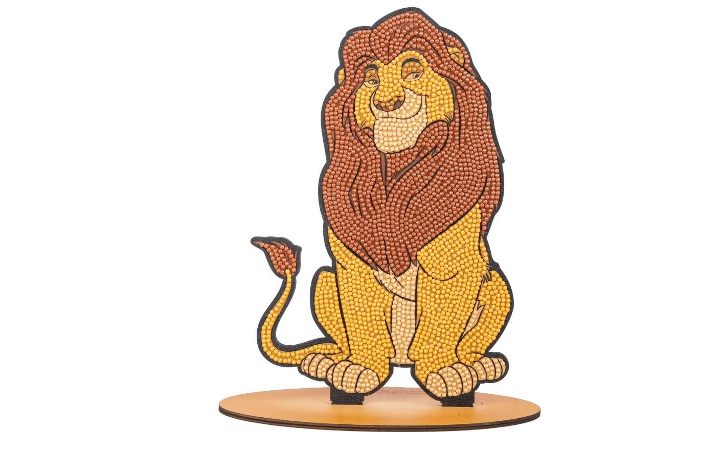 CRAFT Buddy Crystal Art XL Buddy – Bastelset – Mufasa – 25 cm – ab 6 Jahren
