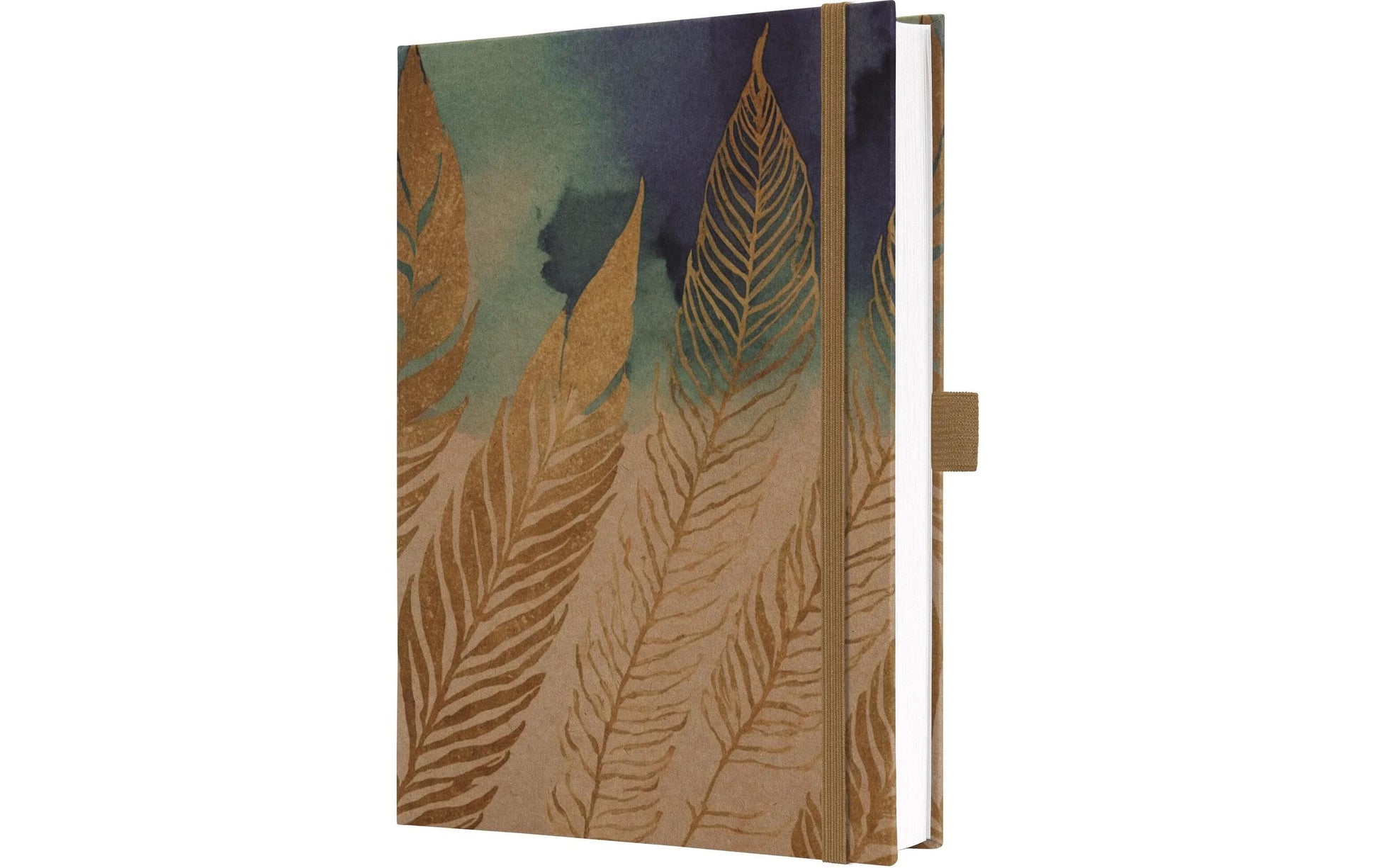 Jolie Notizbuch – A5 – liniert – 96 Blatt – 100 g/m² – Hardcover, Gummiband, Stiftschlaufe – mehrfarbig – FSC