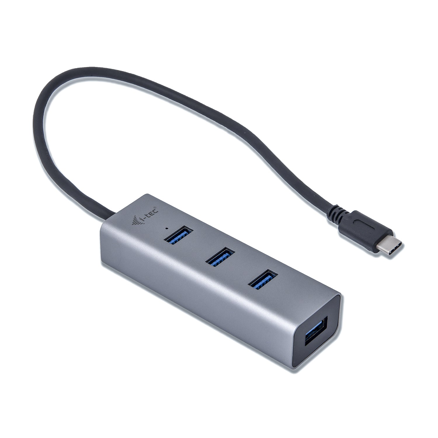 i-tec Metal USB-Hub – USB-C, 4× USB-A, für Windows/Mac/Linux