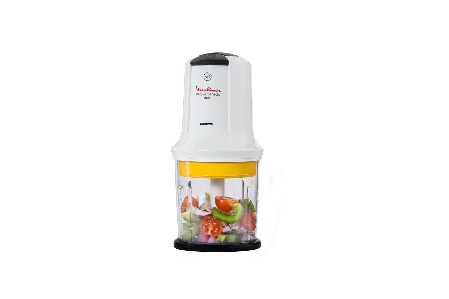 Moulinex Multimoulinette XXL 6in1 Standmixer – 500 ml, 500 W, 2 Geschwindigkeiten – Weiss
