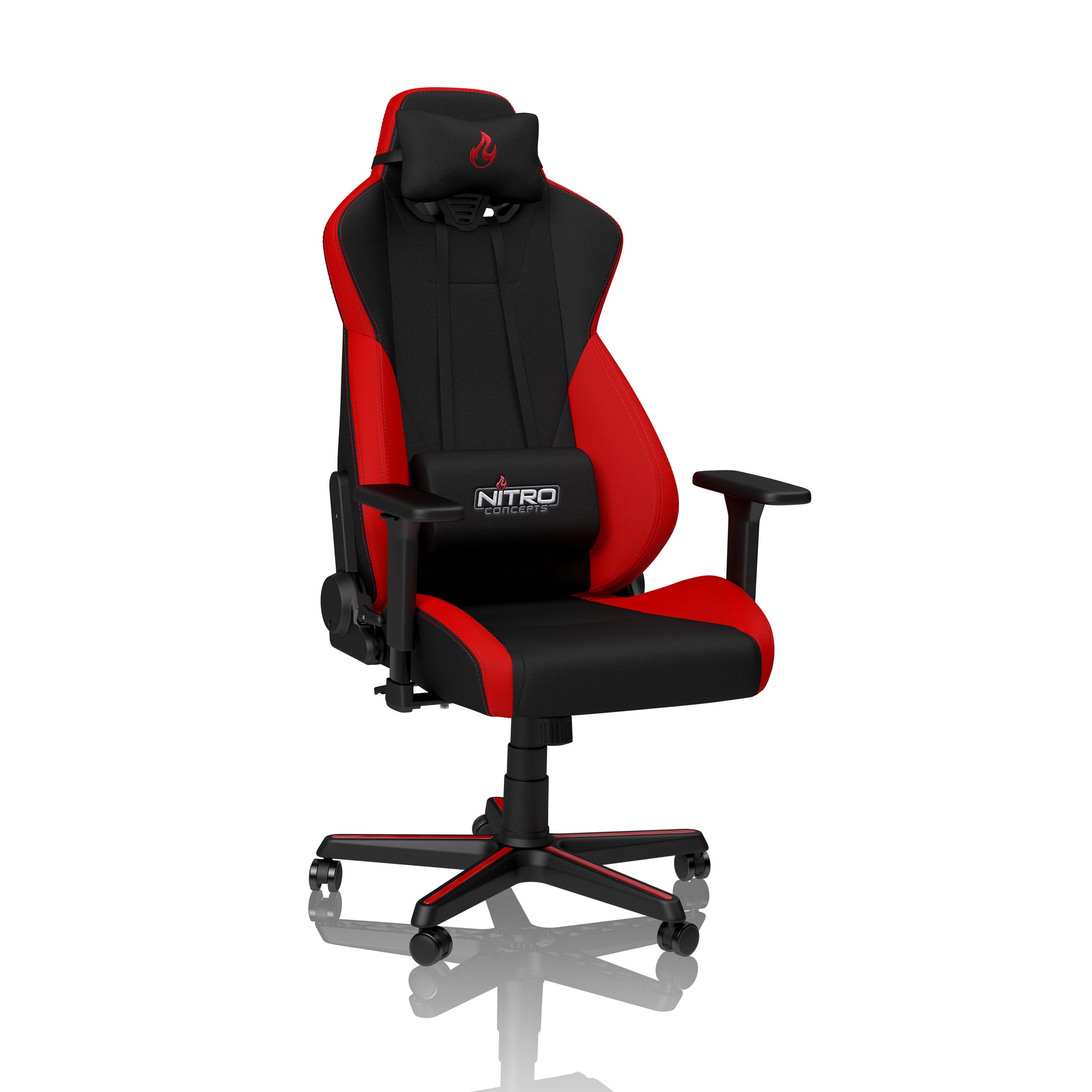 Nitro Concepts Konferenzstuhl S300 – 57×49×140 cm, rot