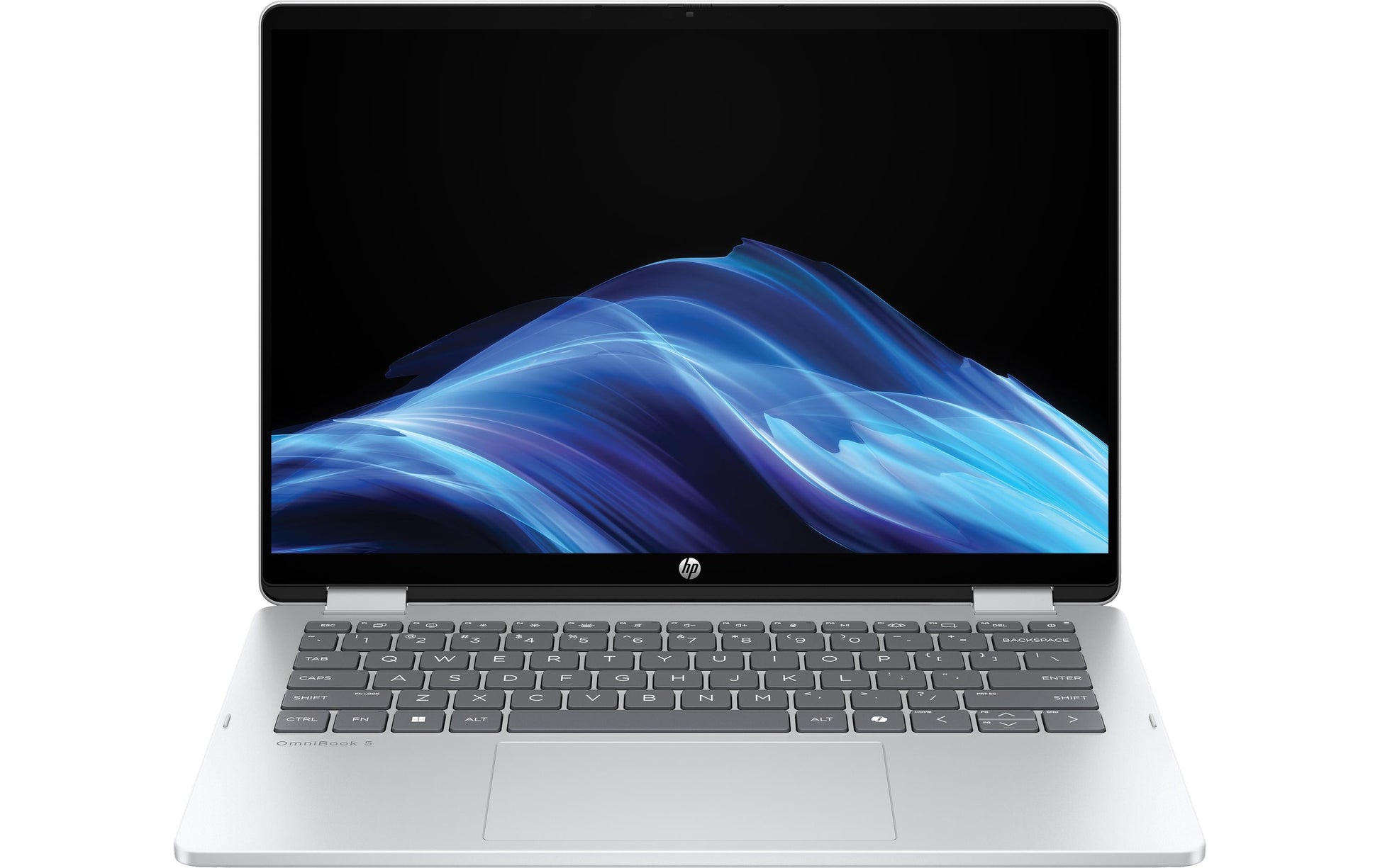 HP Omnibook 5 Flip 14-FP0508NZ, IPS Touch – Windows 11 Home, QWERTZ (CH), Silber
