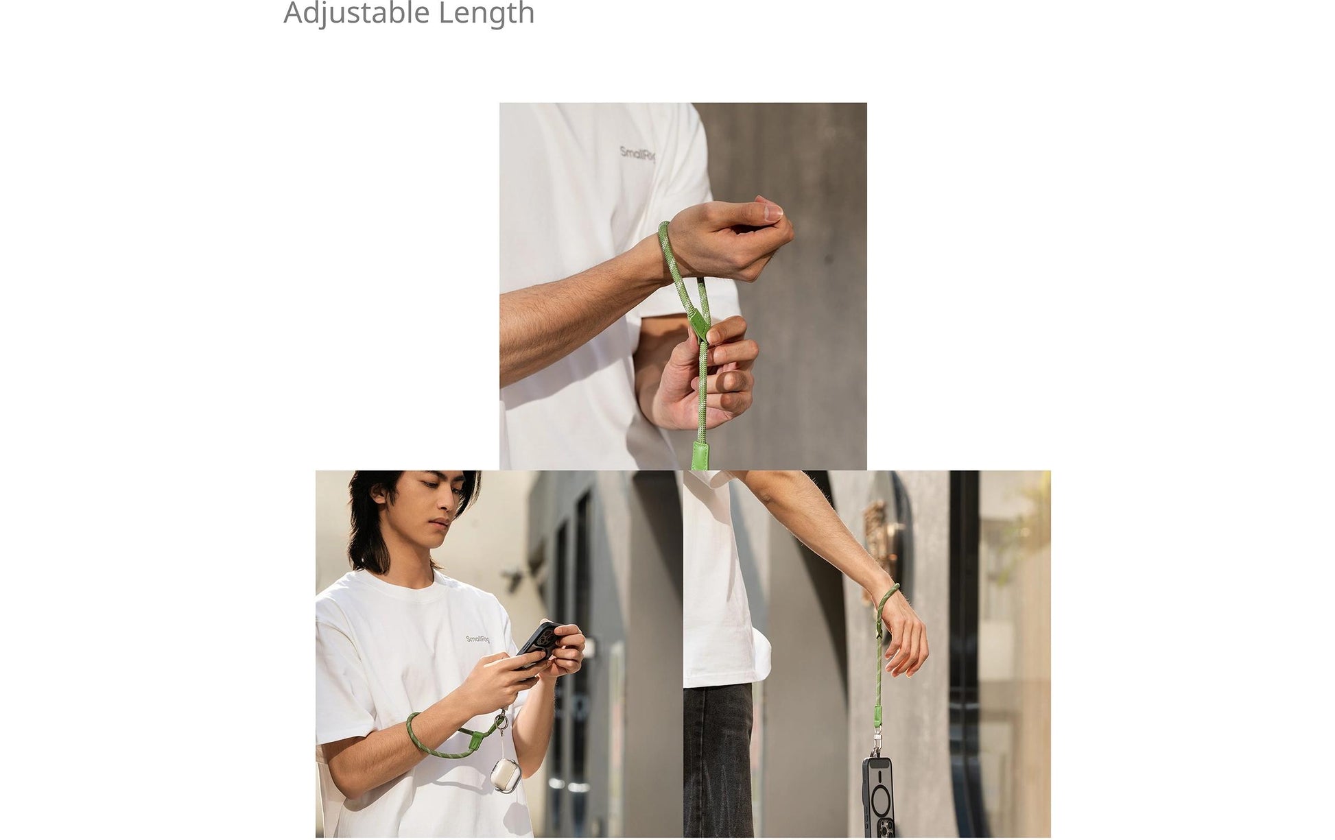 SmallRig FilMov – Smartphone-Trageband – 24–38 cm – Grün