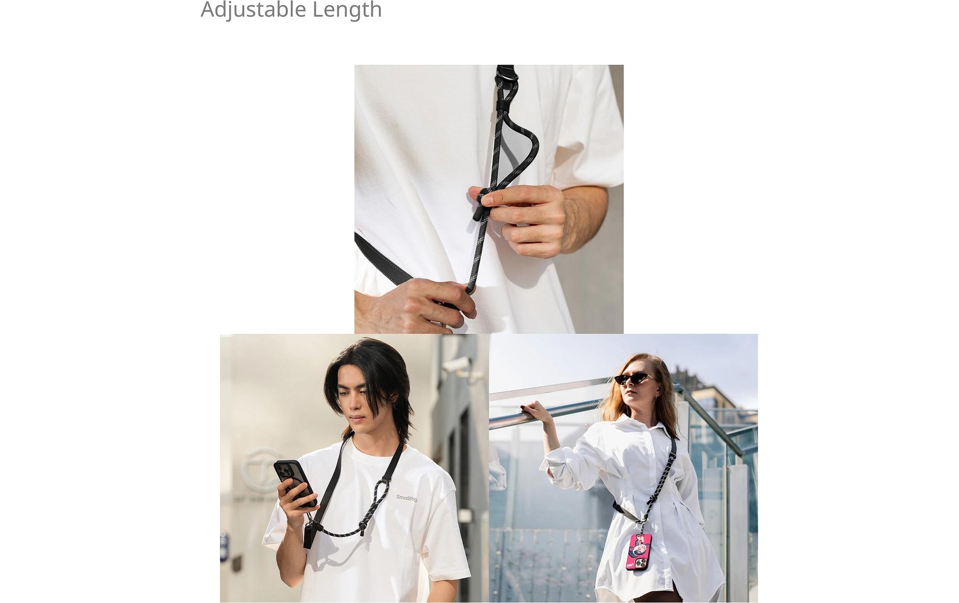 SmallRig FilMov – Smartphone-Trageband – 115–140 cm – Schwarz