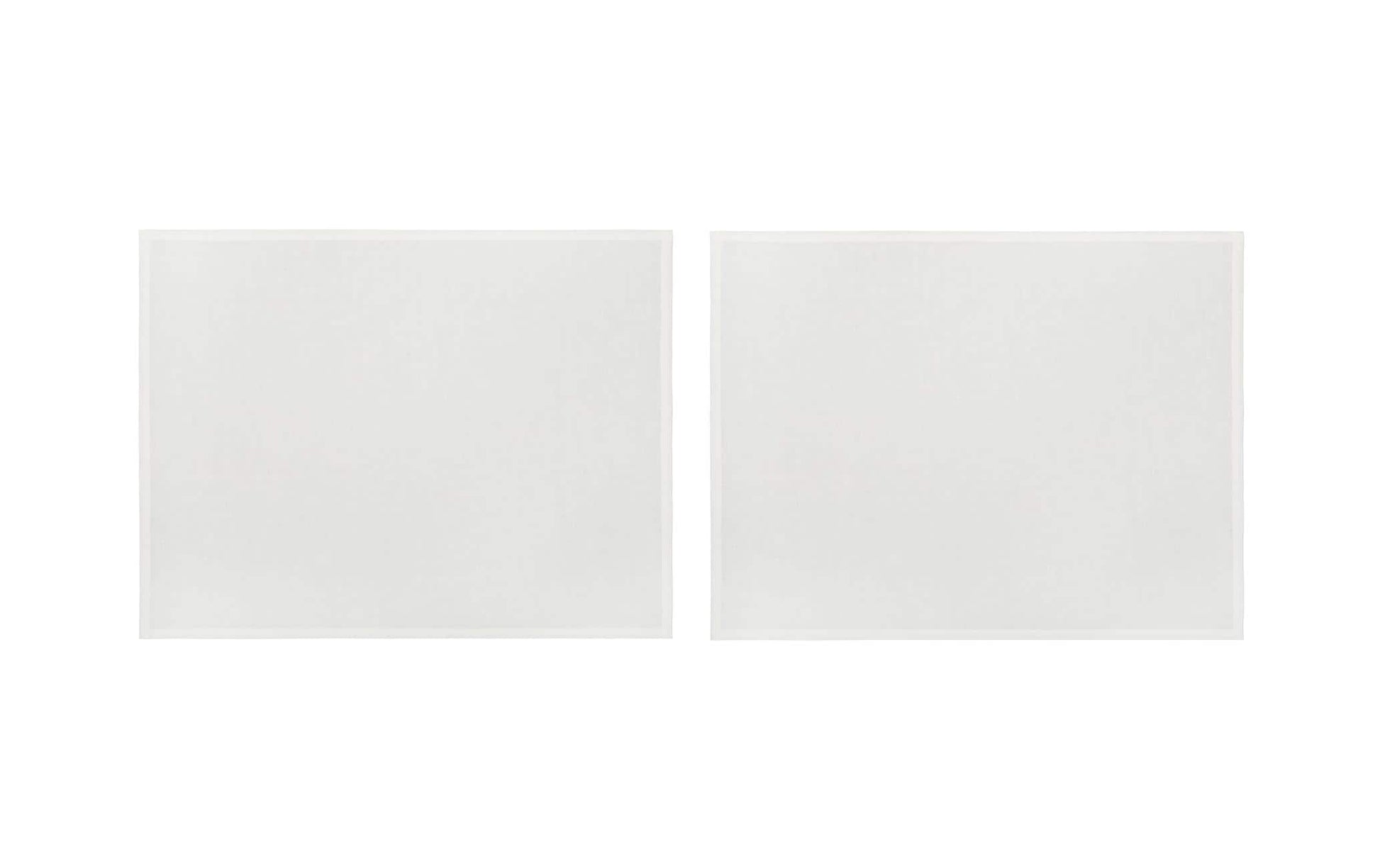URBANARA Tischset Tolosa – Baumwolle/Leinen, Weiss, 50 × 38 cm – 2er-Set