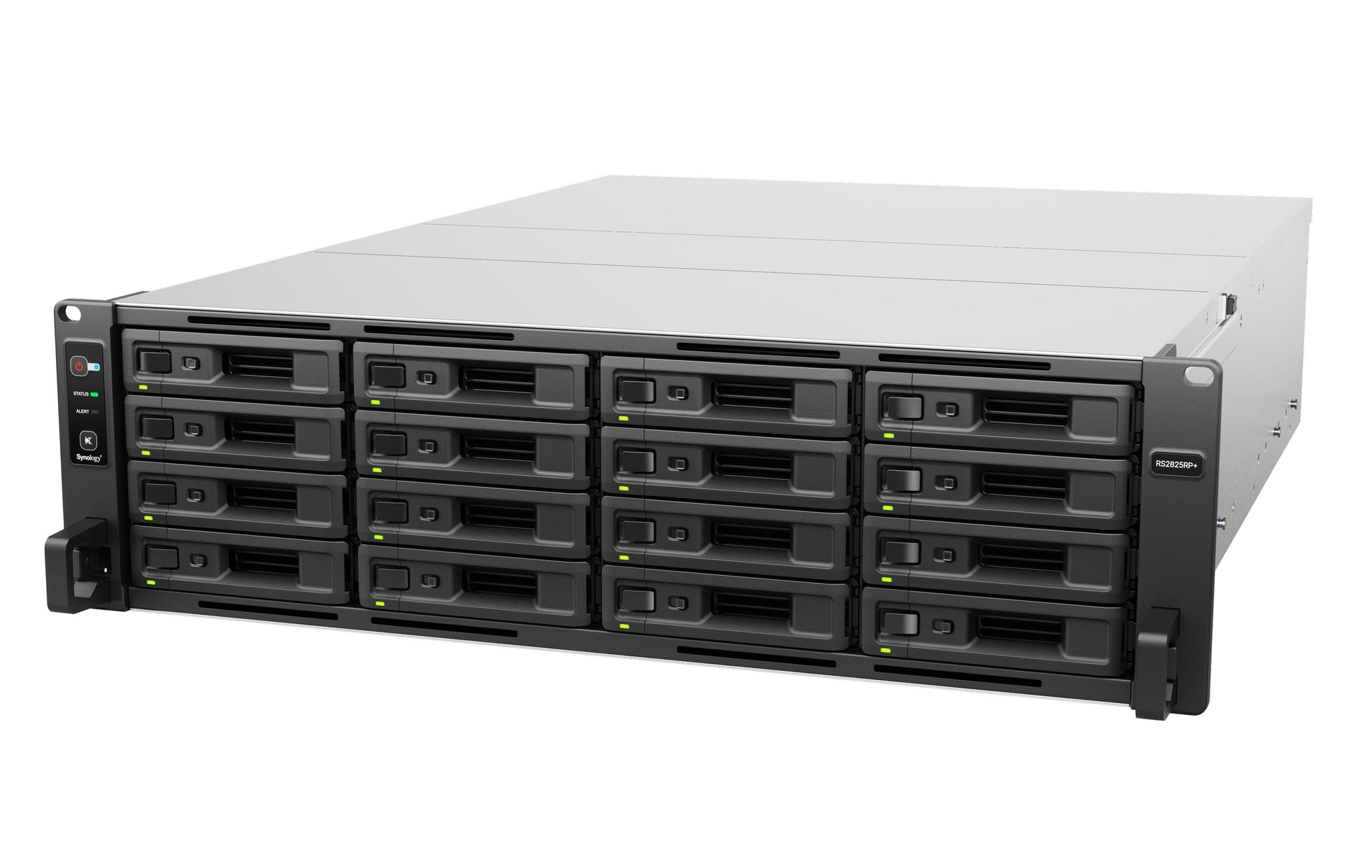 Synology RS2825RP+ – 28-Bay Rack 3U NAS – AMD V1780B, 8 GB RAM, DSM, für HDD/SSD, SATA