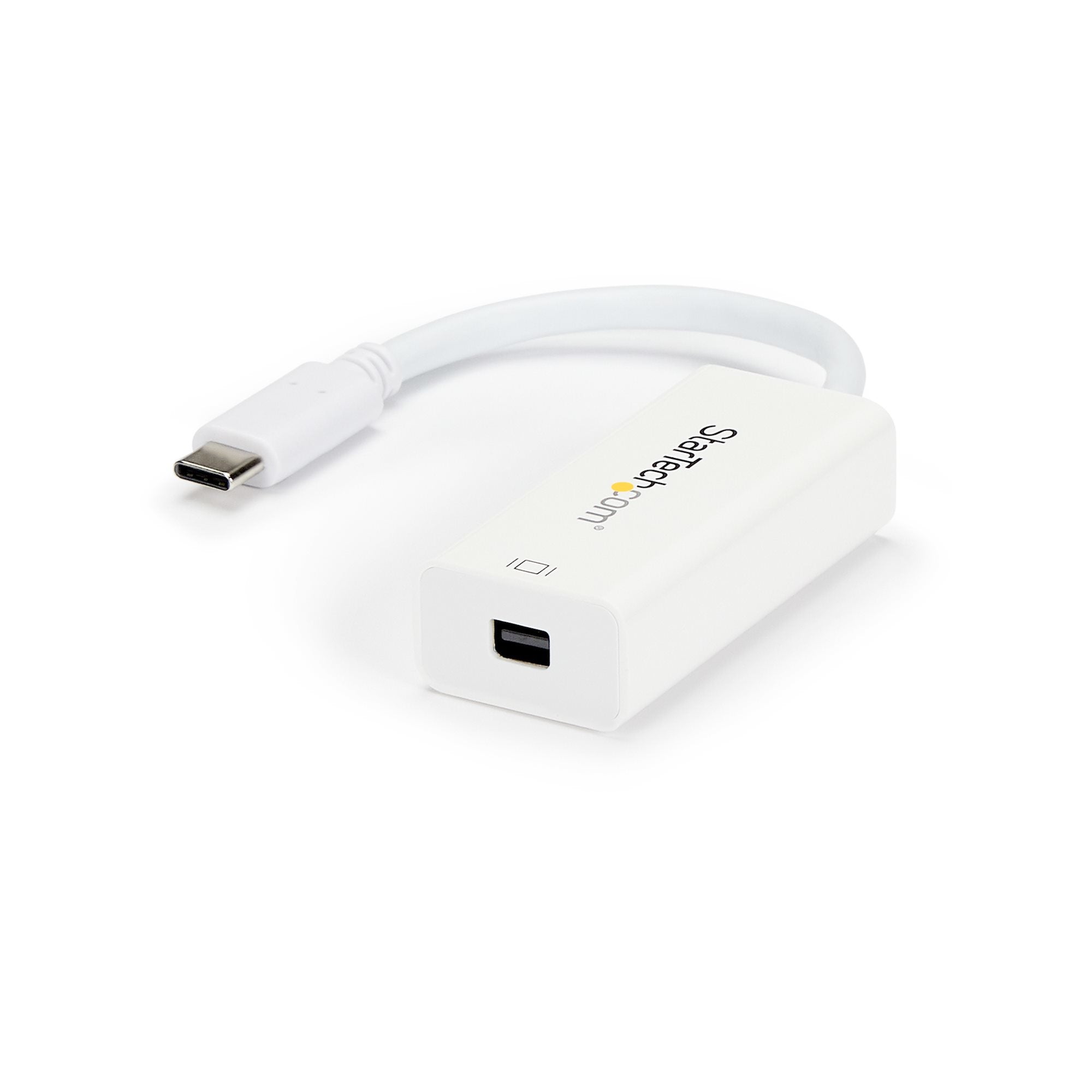 StarTech.com USB-C zu Mini DisplayPort Adapter – 4K (3840 × 2160) @ 60 Hz, DisplayPort 1.2, 1,4 cm, Weiss