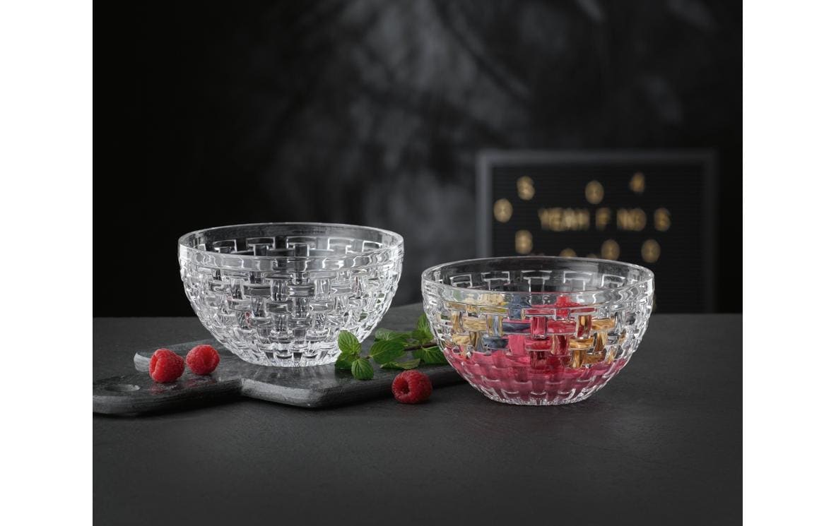 Nachtmann Dessertschale Bossa Nova – 2er Set, 750 ml, Ø 15 cm, Glas, Transparent, spülmaschinenfest
