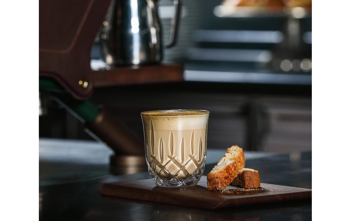 Nachtmann Cappuccinotasse – 2er Set, 234 ml, Ø 8,3 cm, Kristallglas, Transparent, spülmaschinenfest