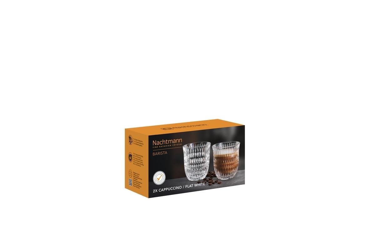 Nachtmann Cappuccinotasse – 2er Set, 235 ml, Ø 8,3 cm, Glas, Transparent, spülmaschinenfest
