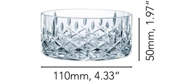Nachtmann Dessertschale Noblesse – 2er Set, 310 ml, Ø 11 cm, Glas, Transparent, spülmaschinenfest