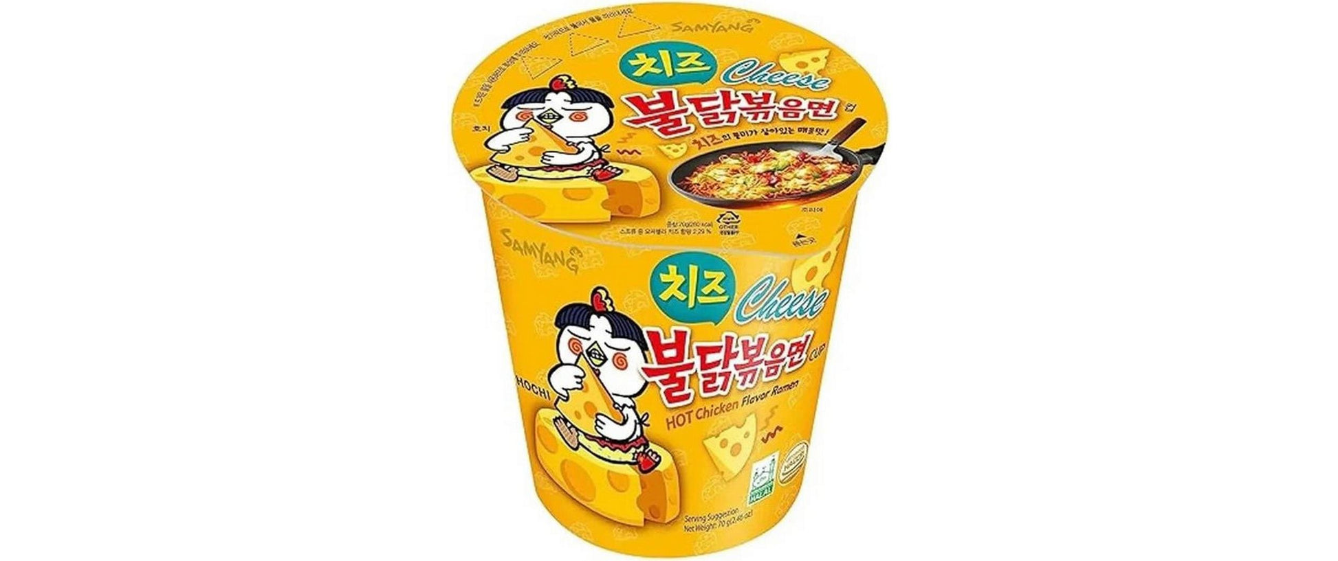 Samyang Buldak Instantnudeln scharf Poulet & Käse Becher – 70 g