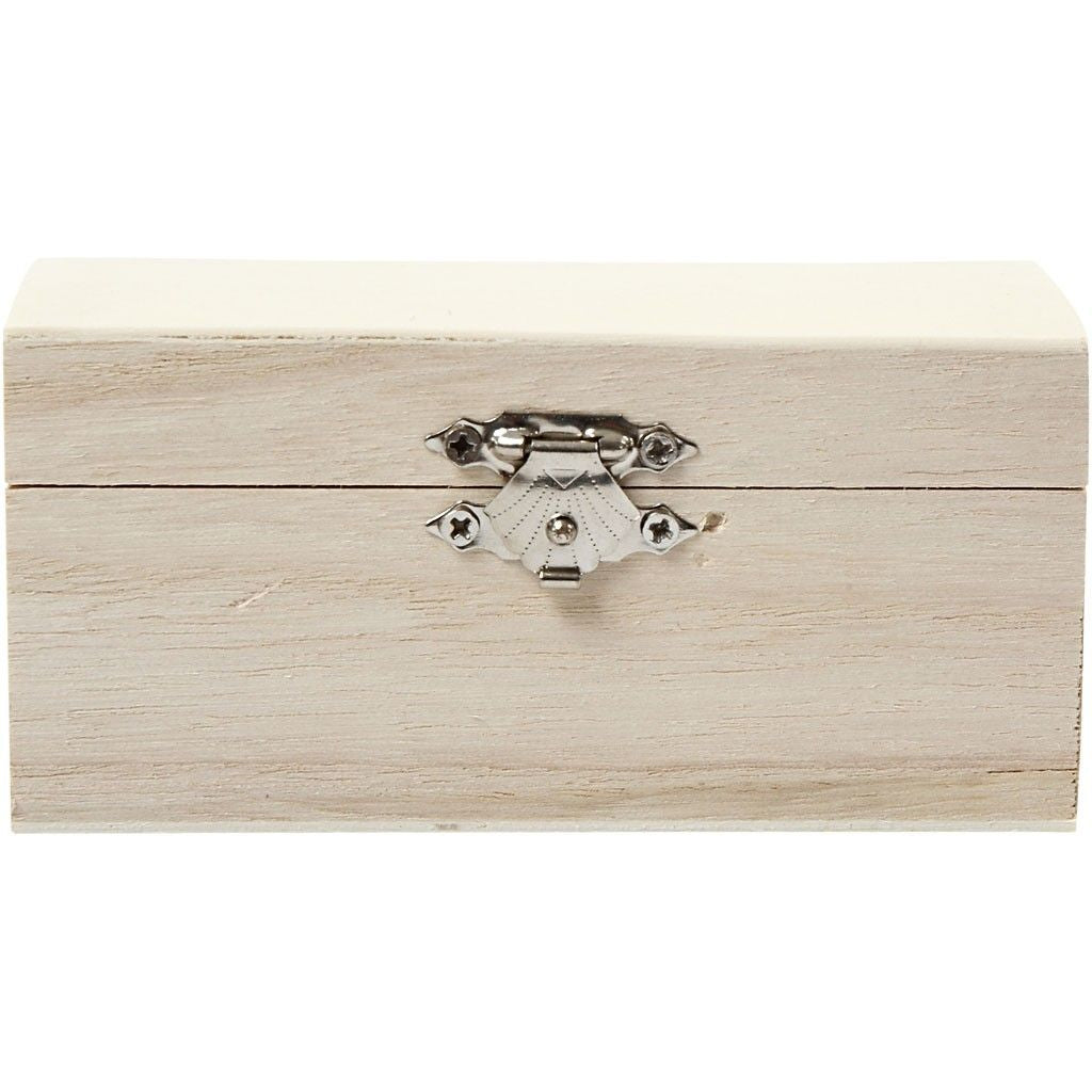 Creativ Company Truhe – Holz – Braun – 115 × 58 × 58 mm – Verriegelbar