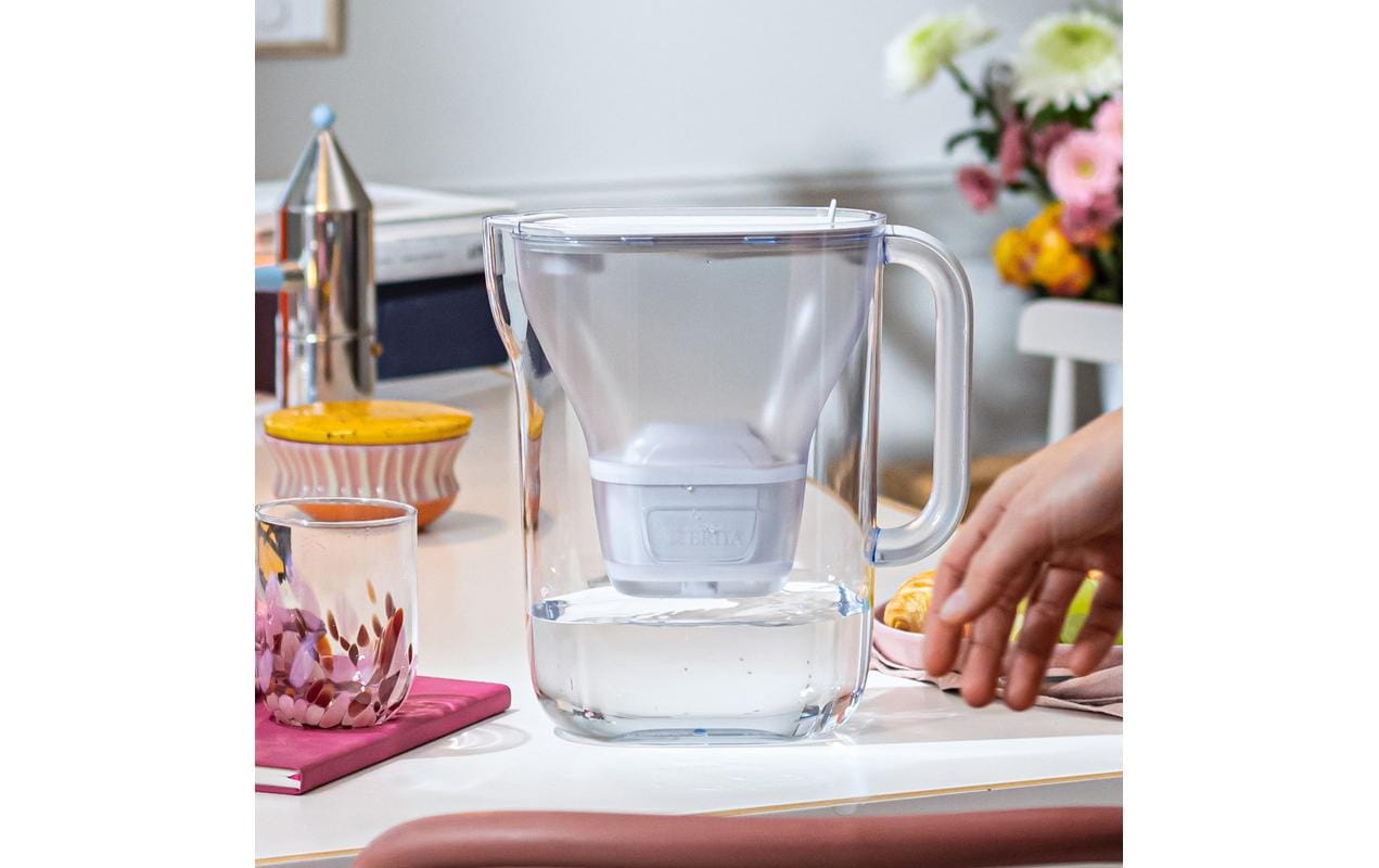 BRITA Style Essential – Wasserfilter-Kanne 2,4 l, Filterwechselanzeige, Kunststoff, Sand