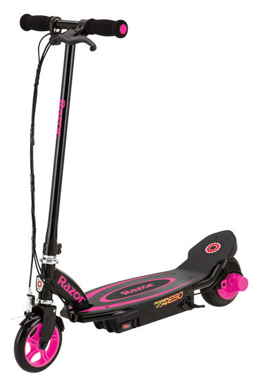 Razor Elektroroller Power Core E90 – 16 km/h, bis 24 km Reichweite – 12 V (80 Wh) – Pink