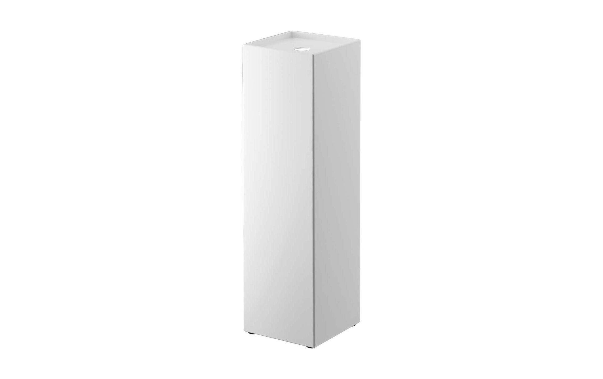 Yamazaki Toilettenpapierständer – Stahl, Weiss, für 3 Rollen, 11,5 × 11,5 × 38,5 cm