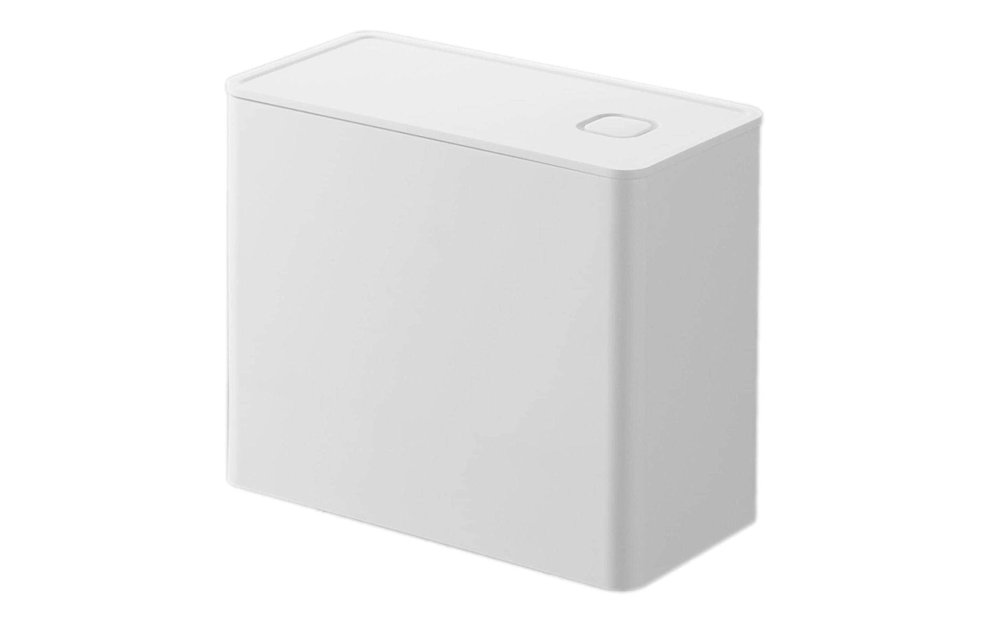 Yamazaki Vorratsdose 1,6 l, 18,4 × 9,2 × 15,4 cm, Polypropylen (PP)/Silikon, Weiss