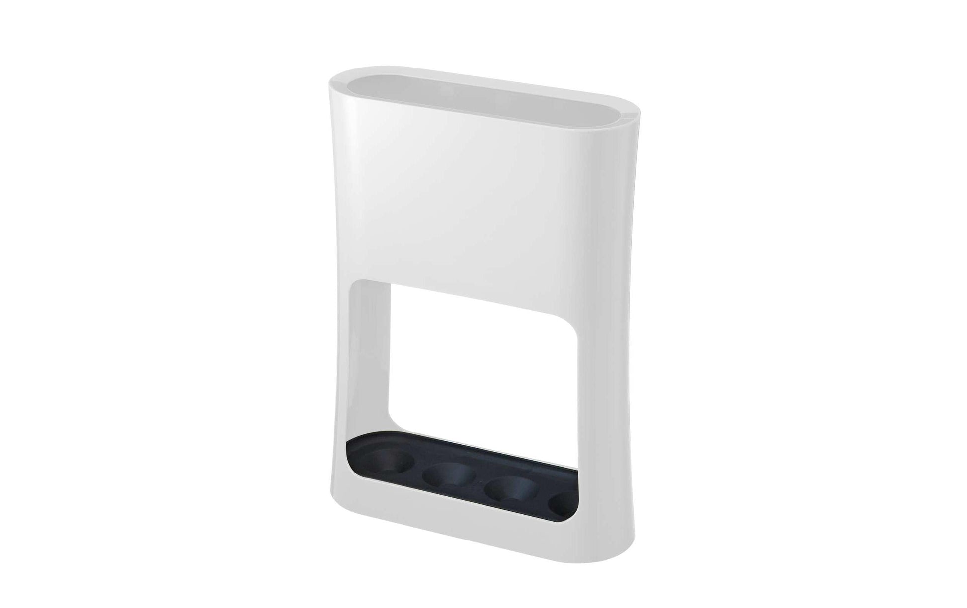 Yamazaki Schirmständer Oval – ABS, Stahl – Weiss – 208 × 280 × 76 mm