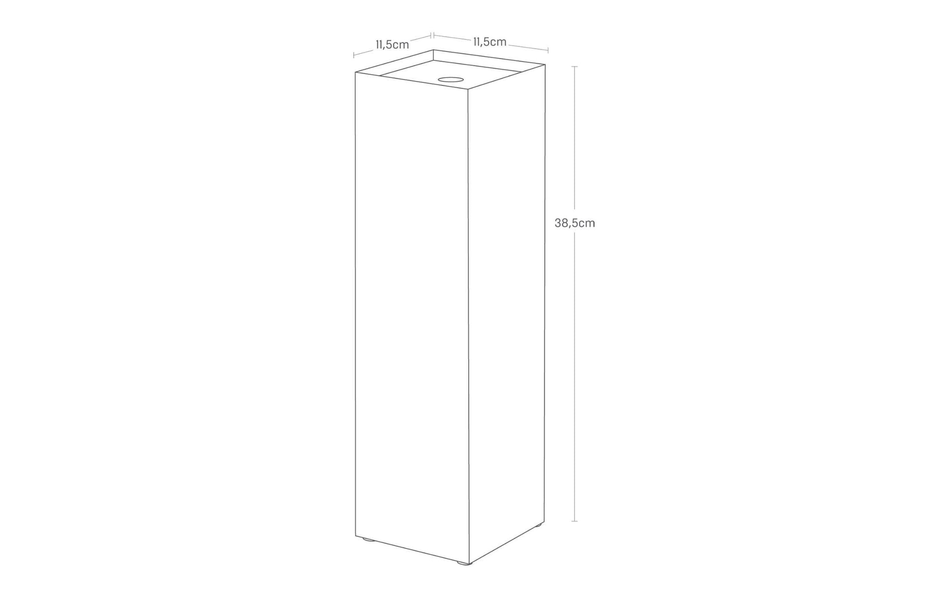 Yamazaki Toilettenpapierständer – Stahl, Weiss, für 3 Rollen, 11,5 × 11,5 × 38,5 cm