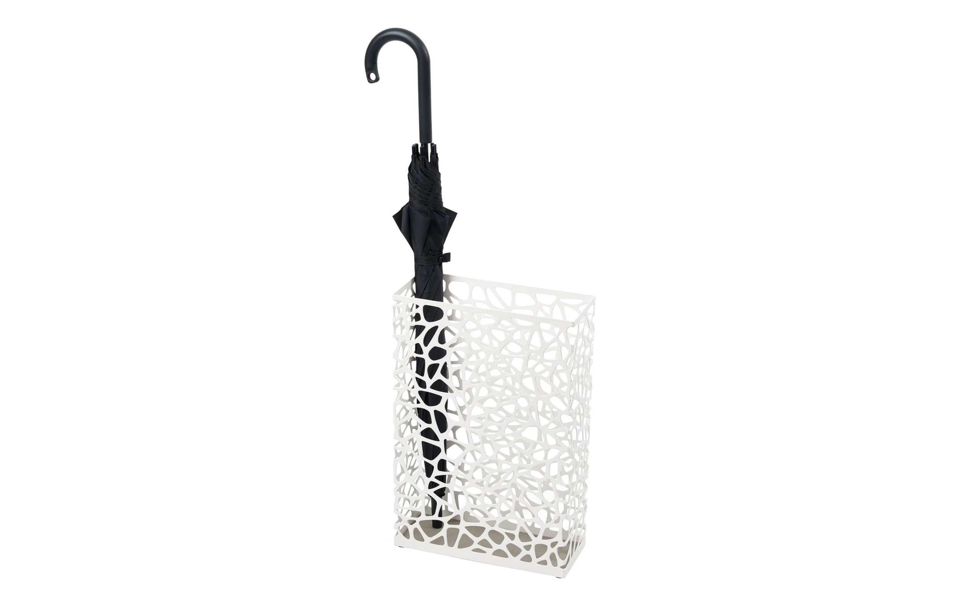 Yamazaki Schirmständer – Stahl, Weiss, Ø 12 × 45 cm