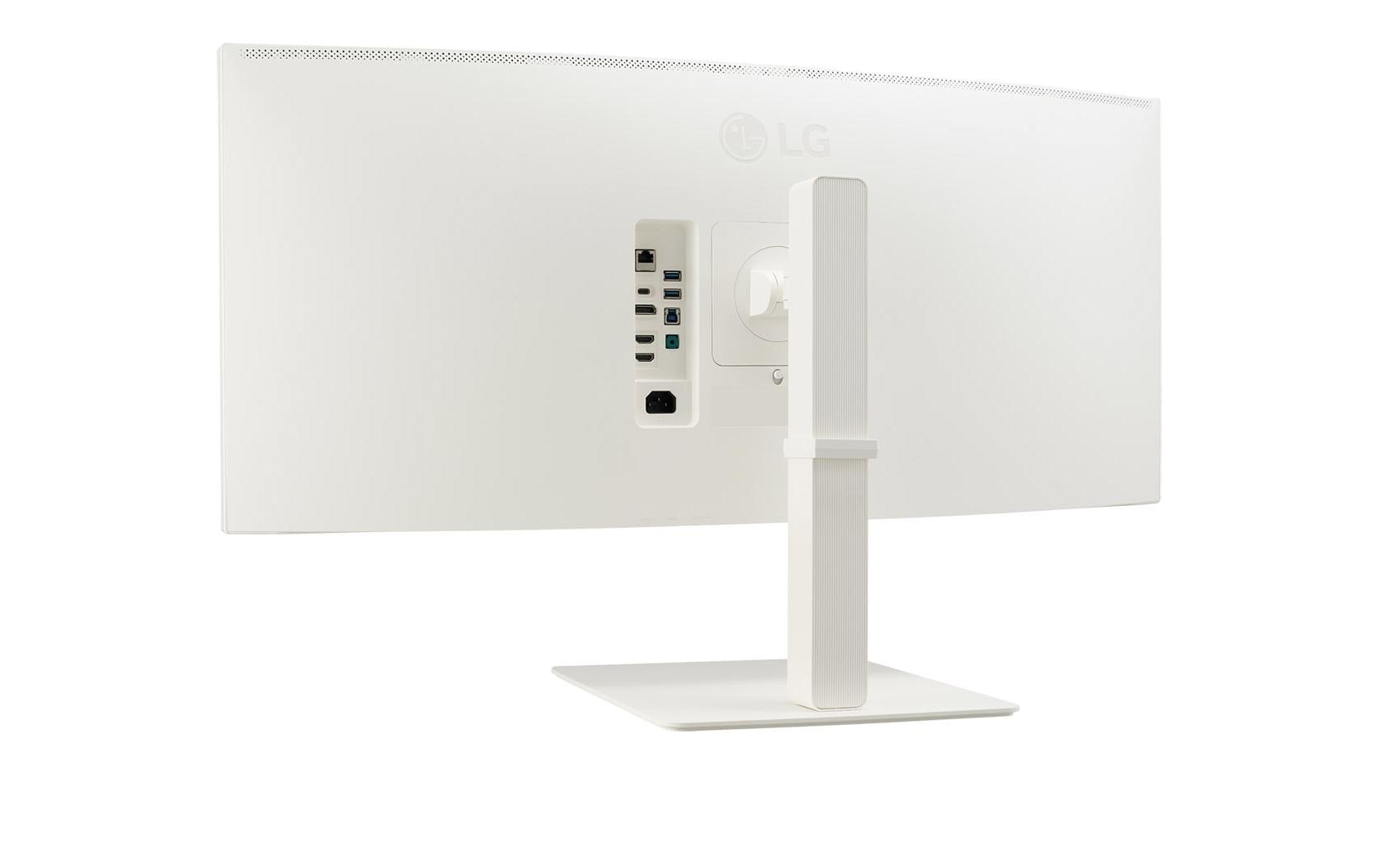 LG 38BR85QC-W – Monitor, 38", Nano-IPS, 144 Hz, 450 cd/m², KVM, USB-C, VESA 100 × 100, Weiss