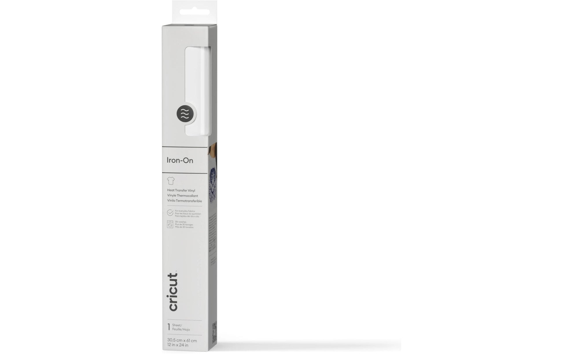 Cricut Aufbügelfolie (HTV), Flex (Vinyl), Weiss, Matt, 30,5 × 61 cm, 2011328