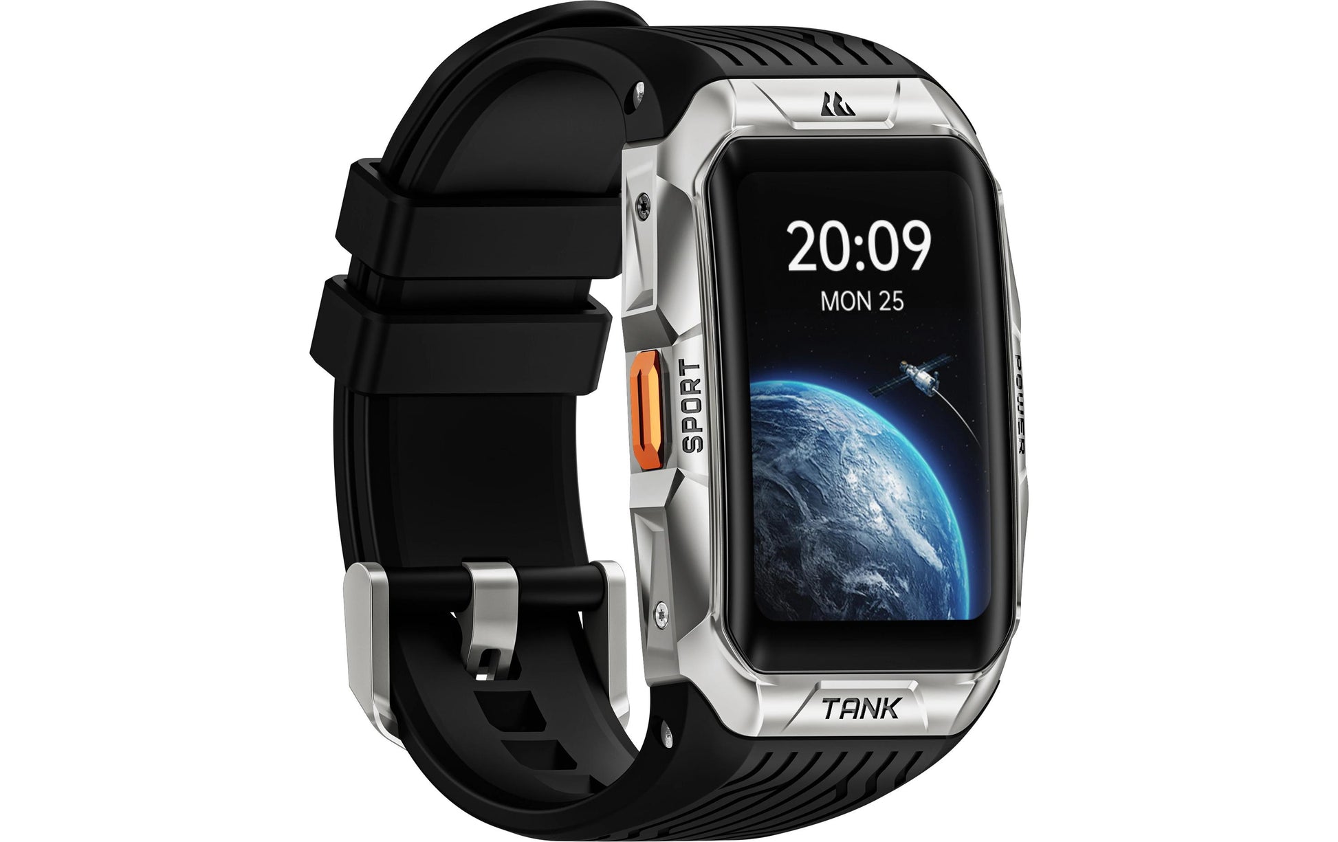 Kospet Tank X2 Ultra – Tauchcomputer-Smartwatch – 34 mm, Bluetooth, AMOLED, IP69K, Silber, Silikon