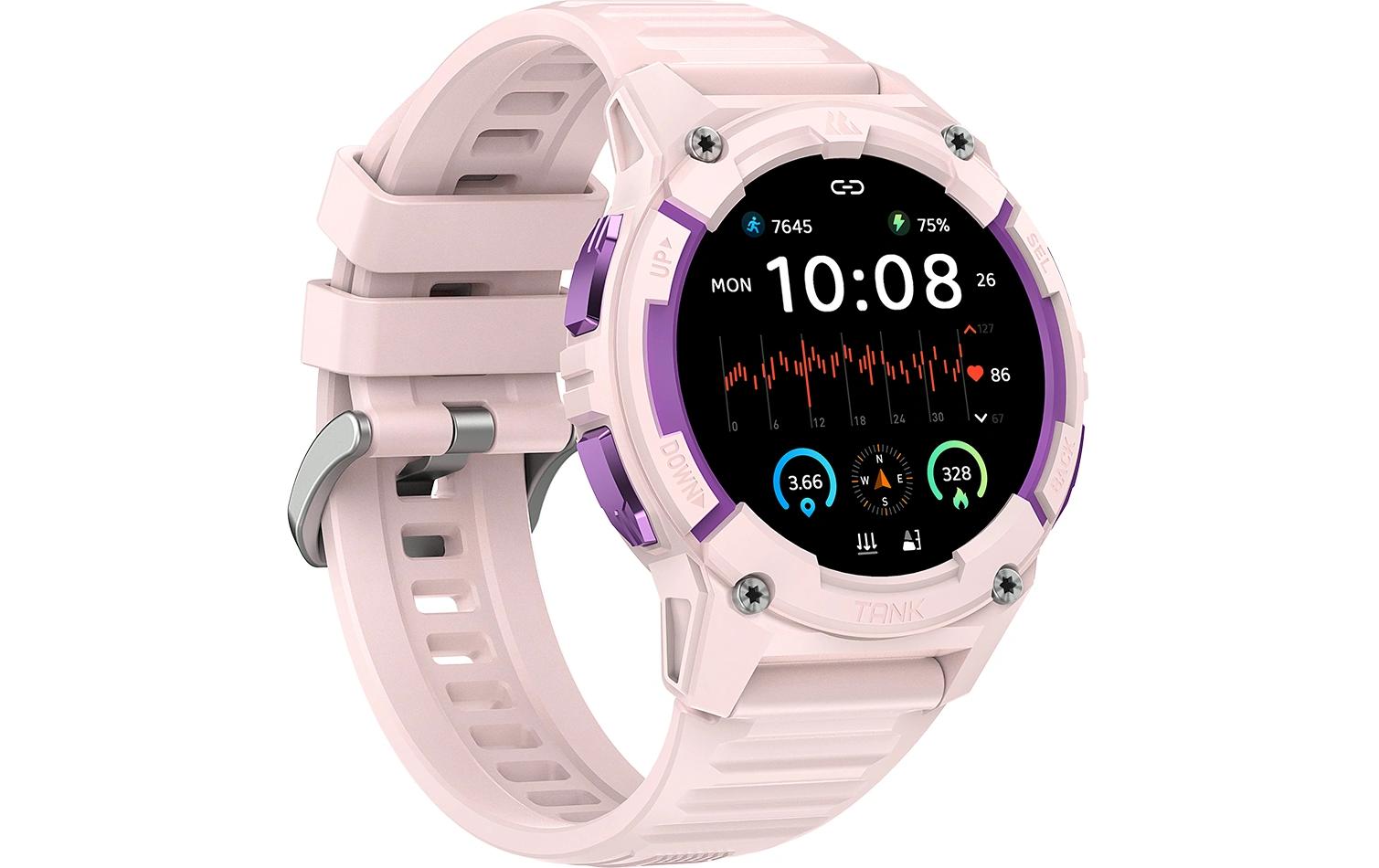 KOSPET Tank S2 – Smartwatch – 48 mm, Bluetooth, AMOLED, IP69K, Silber