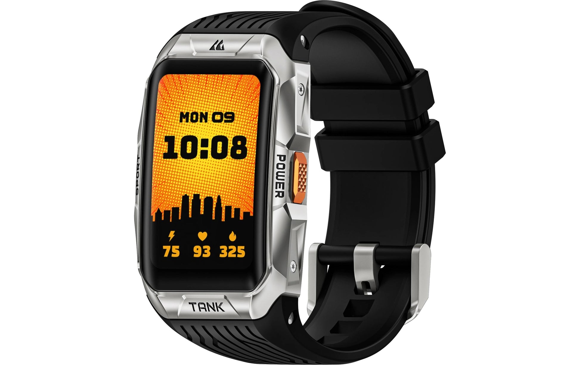 Kospet Tank X2 Ultra – Tauchcomputer-Smartwatch – 34 mm, Bluetooth, AMOLED, IP69K, Silber, Silikon