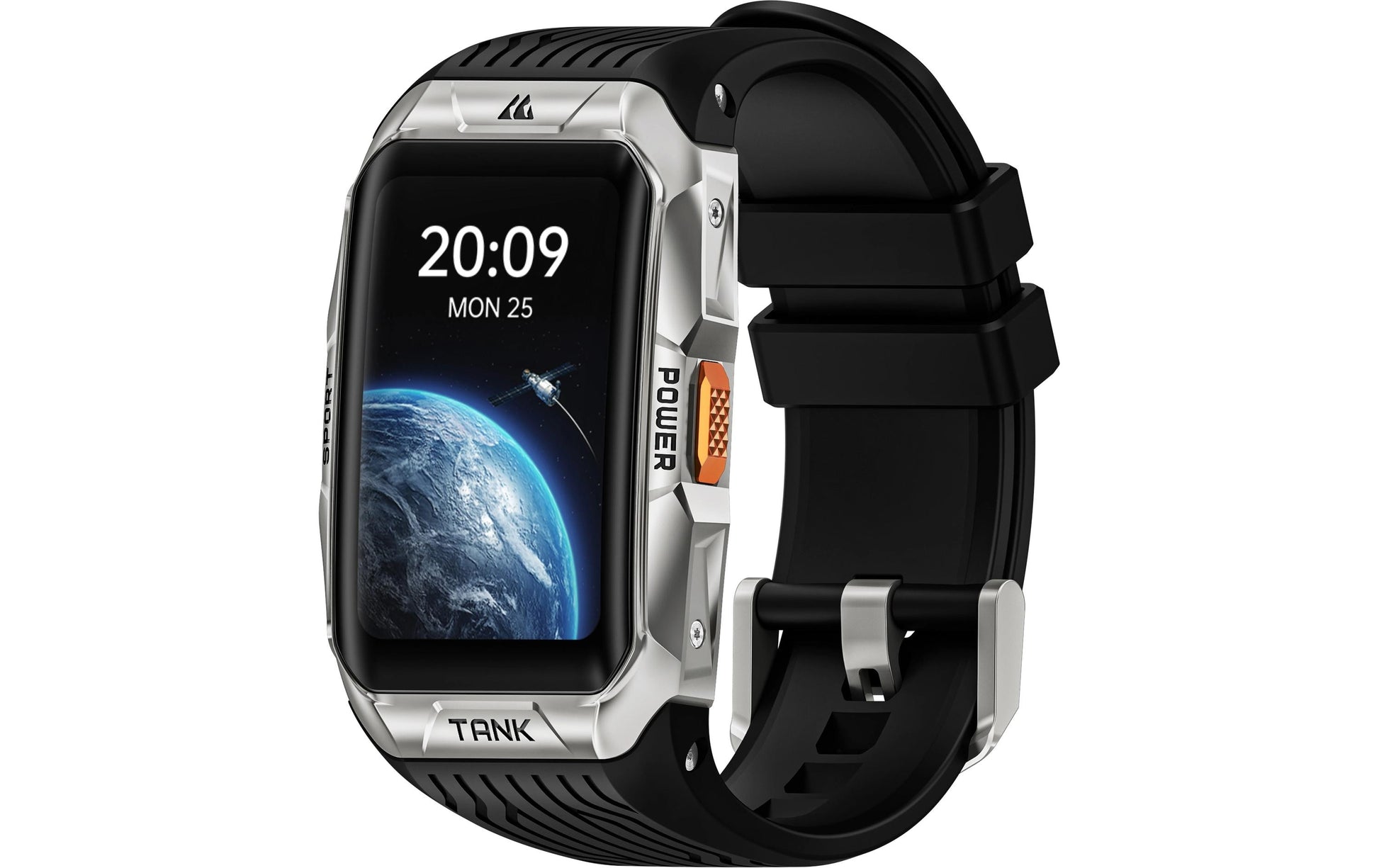 Kospet Tank X2 Ultra – Tauchcomputer-Smartwatch – 34 mm, Bluetooth, AMOLED, IP69K, Silber, Silikon