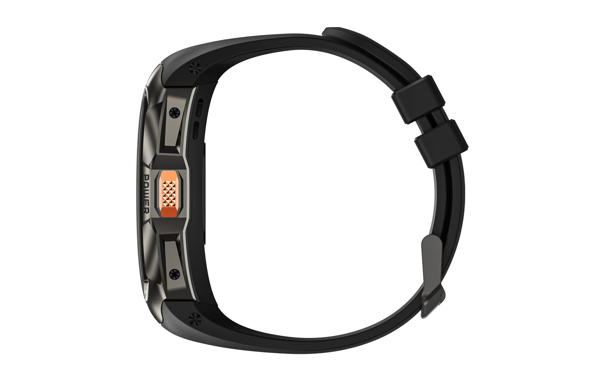 Kospet Tank X2 Ultra 34 mm GPS – Edelstahl Schwarz, Sportarmband, 50 m, für Android, iOS