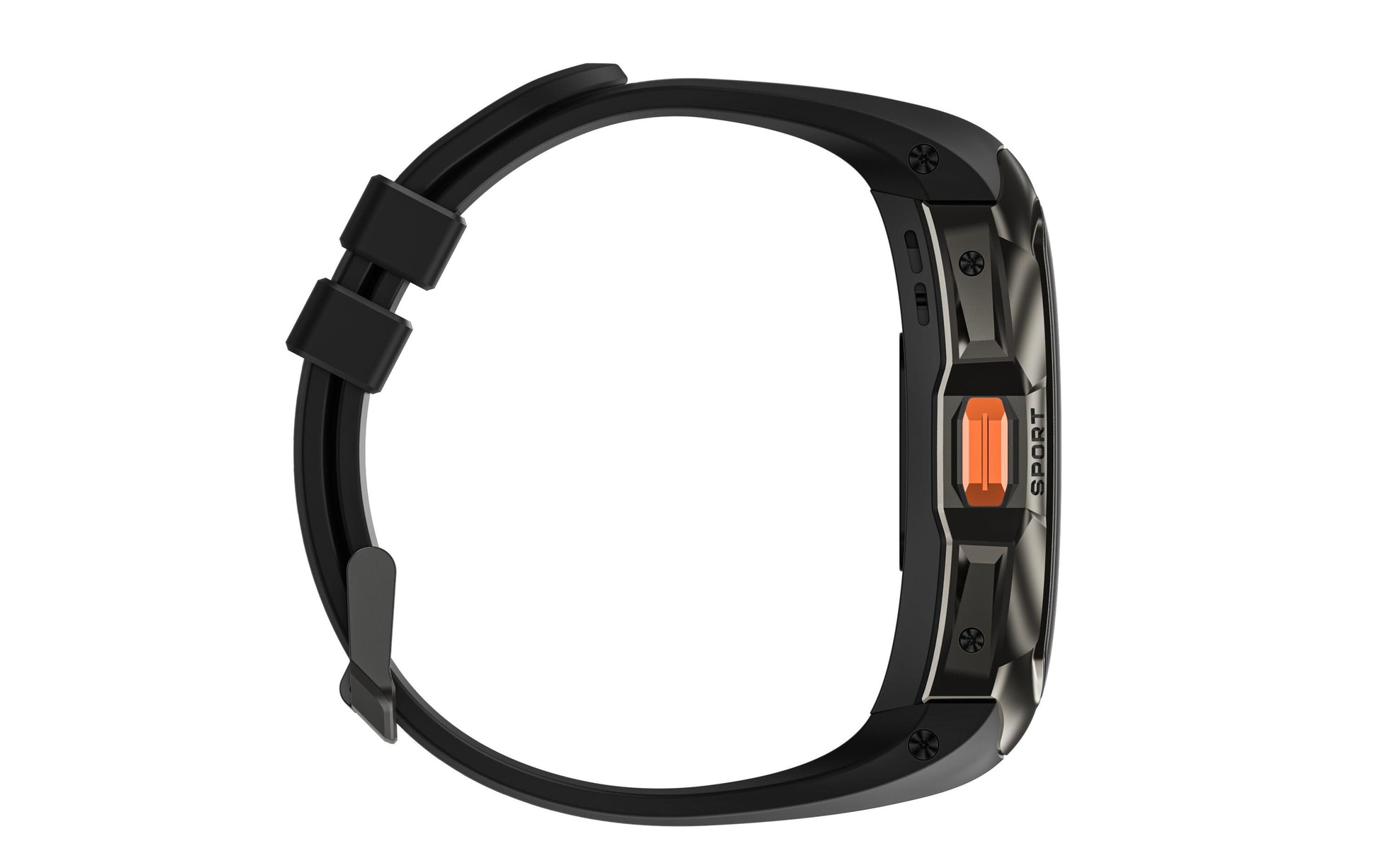 Kospet Tank X2 Ultra 34 mm GPS – Edelstahl Schwarz, Sportarmband, 50 m, für Android, iOS