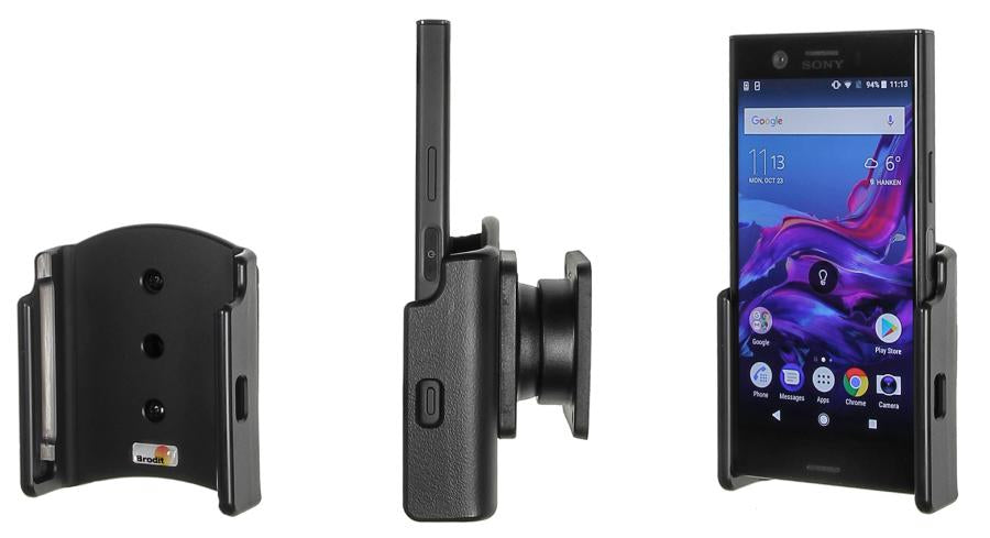 Brodit Auto-Halterung, Lüftungsmontage, 360° drehbar – für Sony Xperia XZ1 Compact – Schwarz, ABS