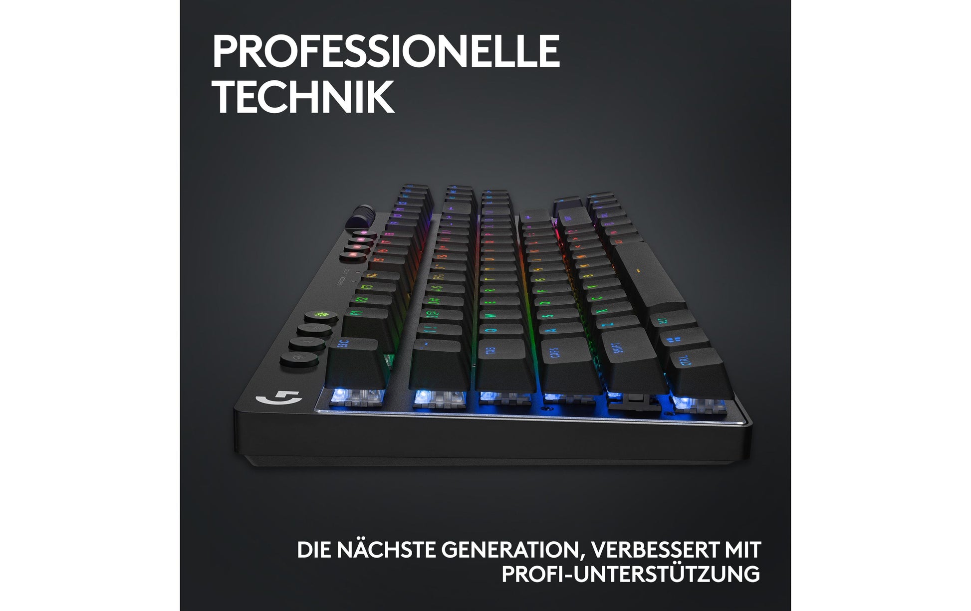 Logitech G PRO X TKL – Tastatur – Mechanisch, RGB – Bluetooth & 2,4 GHz USB-A (Empfänger) – QWERTZ (CH) – Schwarz