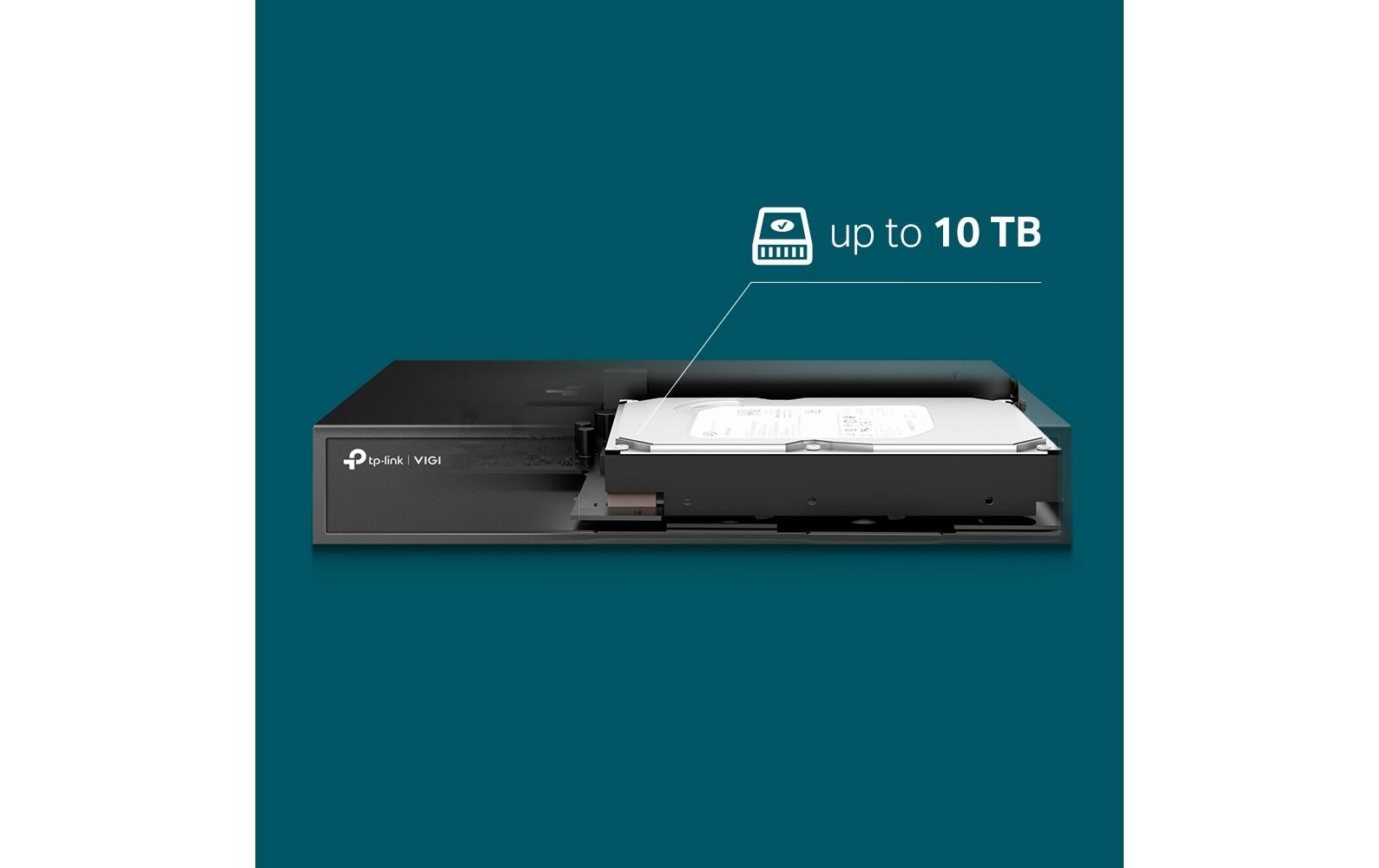 TP-Link NVR – 8-Kanal, 1× SATA, bis 10 TB