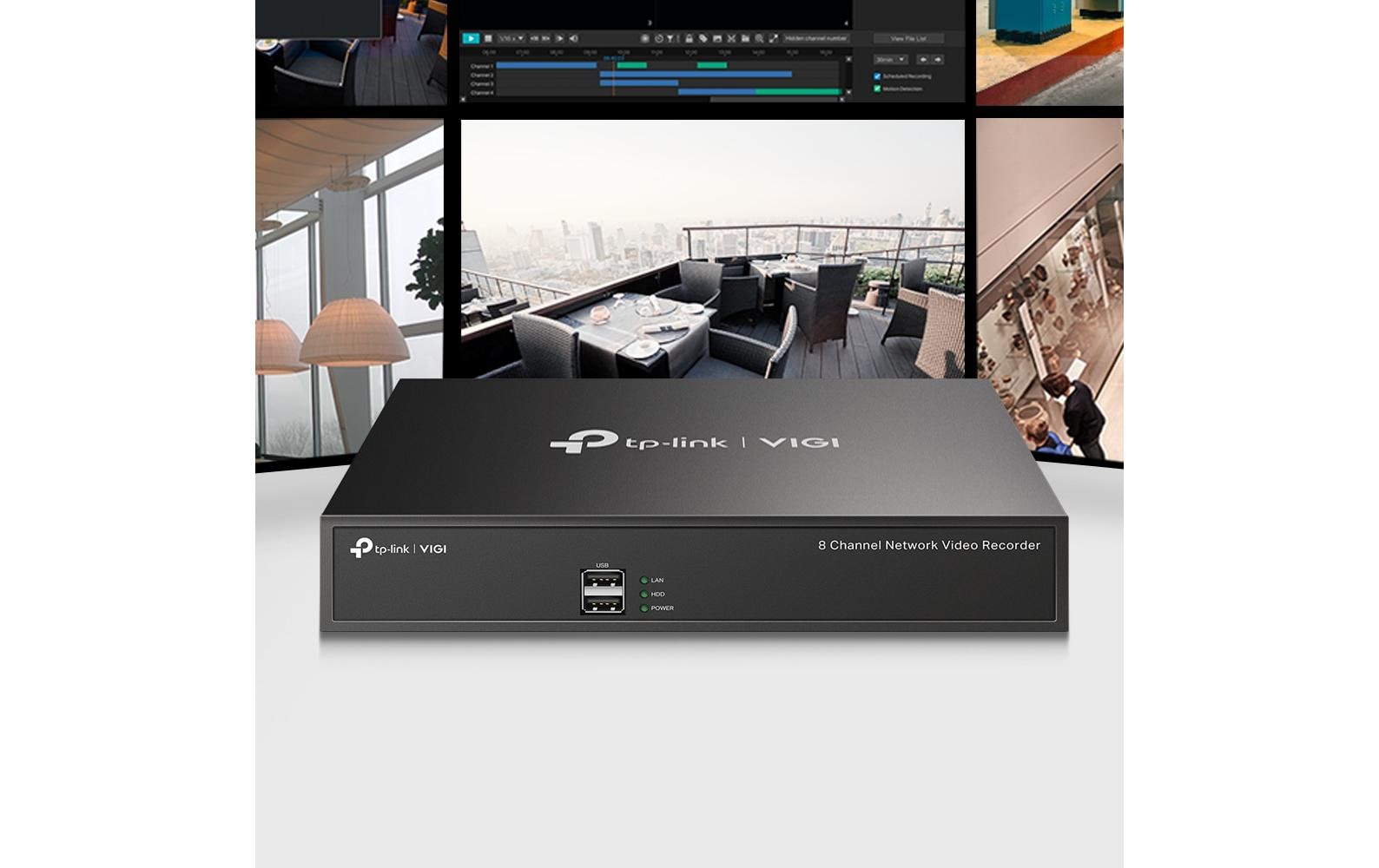 TP-Link NVR – 8-Kanal, 1× SATA, bis 10 TB