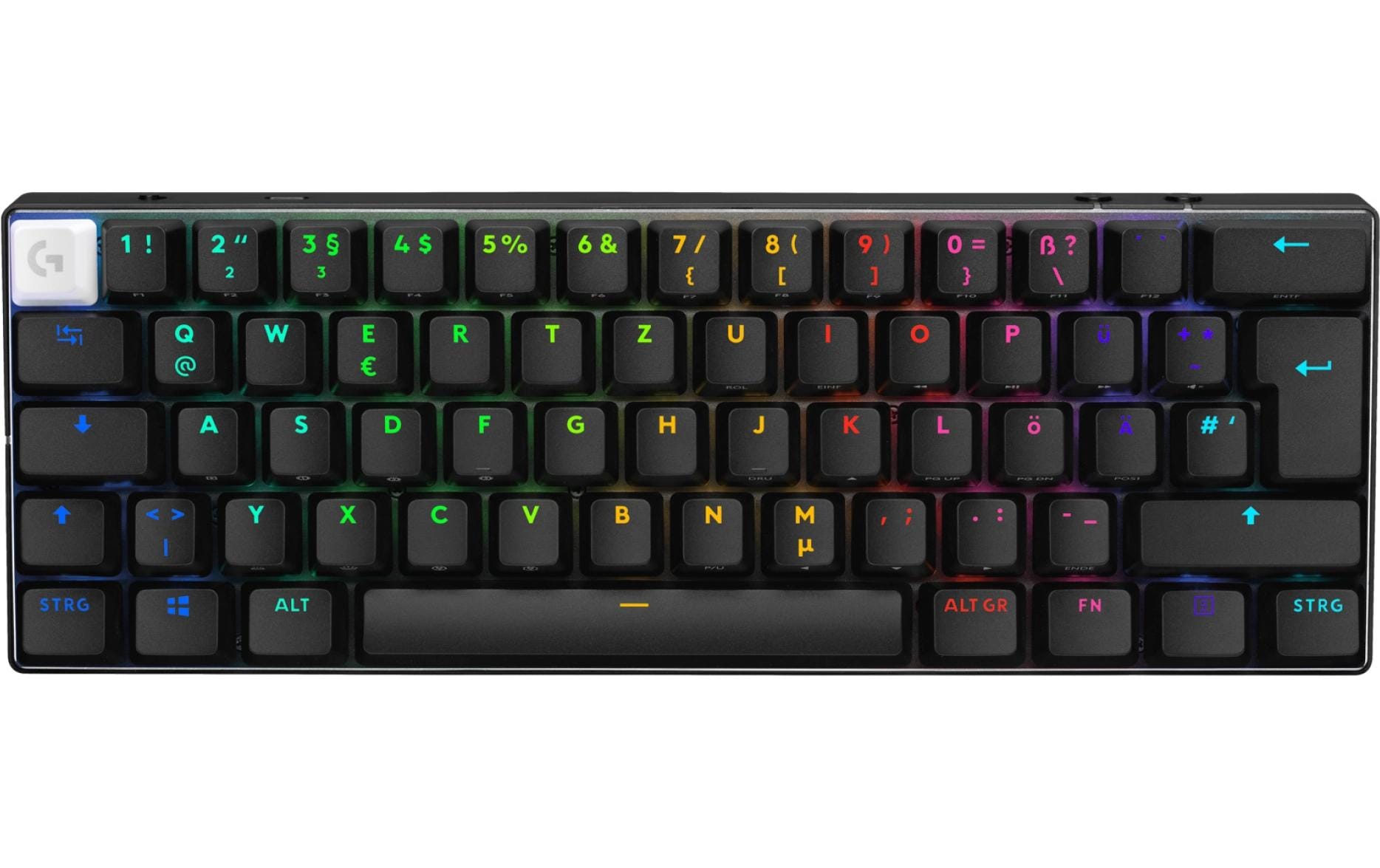 Logitech G PRO X 60 – Tastatur 60% – Mechanisch – Bluetooth & 2,4 GHz – QWERTZ (CH) – RGB – Schwarz