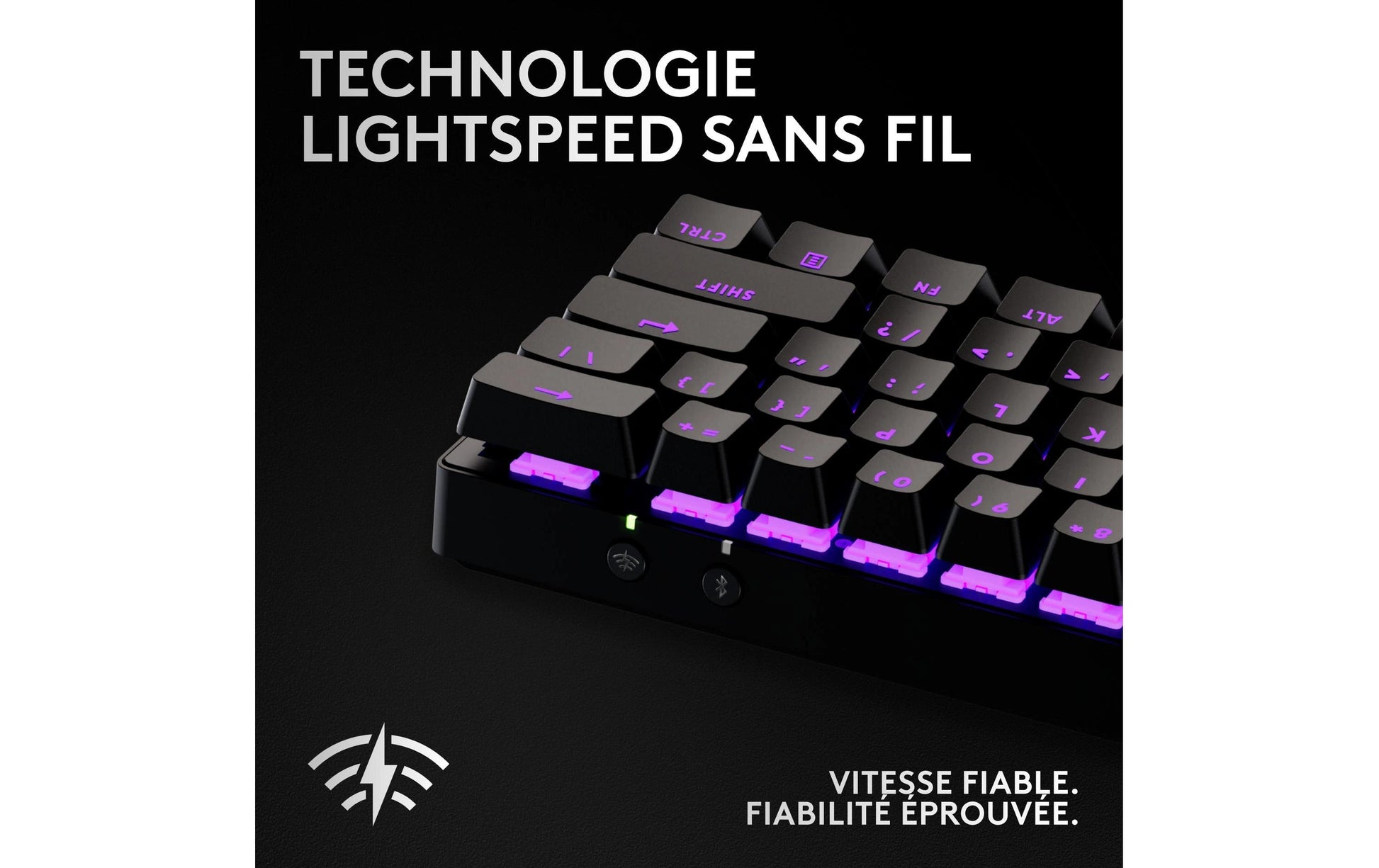 Logitech G PRO X 60 – Tastatur 60% – Mechanisch – Bluetooth & 2,4 GHz – QWERTZ (CH) – RGB – Schwarz