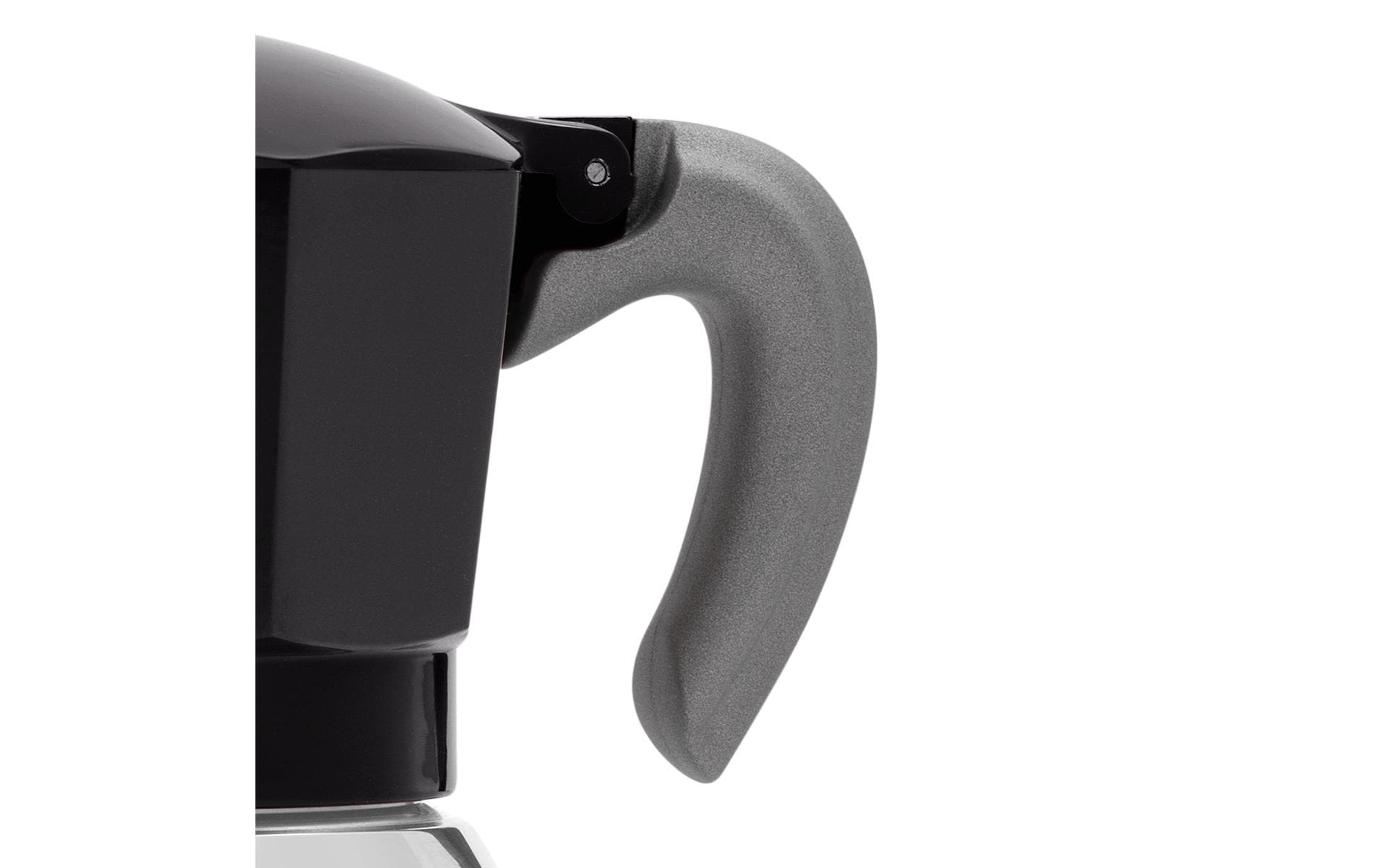 Bialetti Griff – für New Moka Induktion 6 Tassen, Thermoplast, Grau
