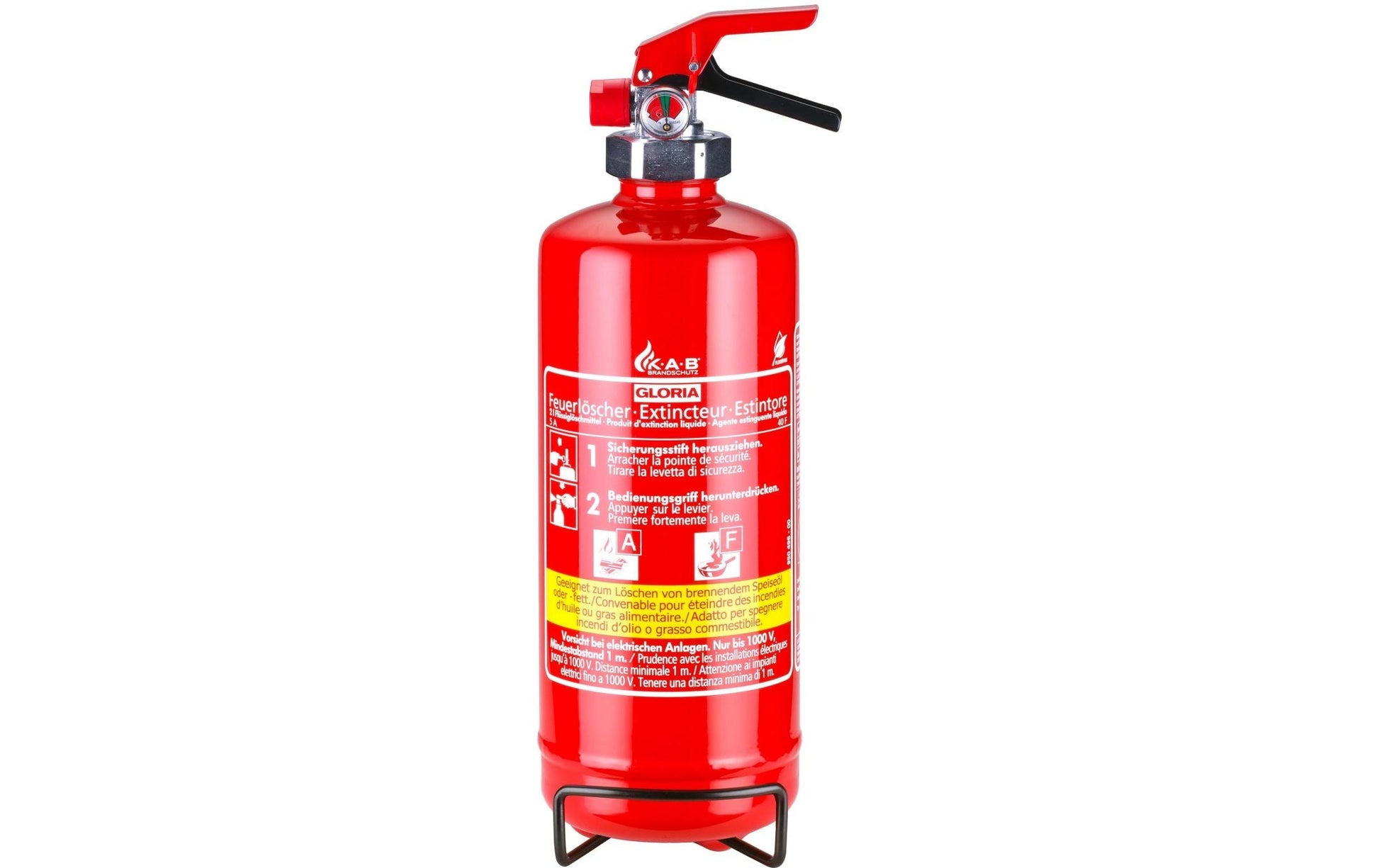 Gloria Schaum-Feuerlöscher, 2 kg, Brandklasse F
