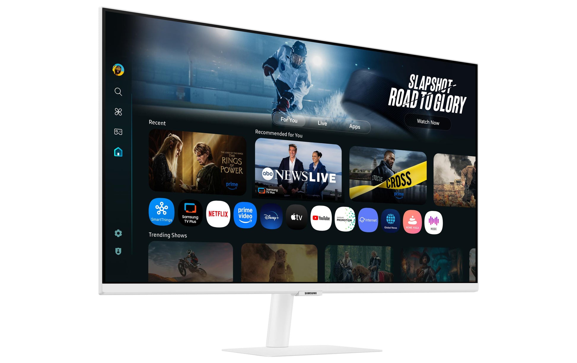 Samsung M70F – Monitor, 4K, HDR10, Smart, Weiss