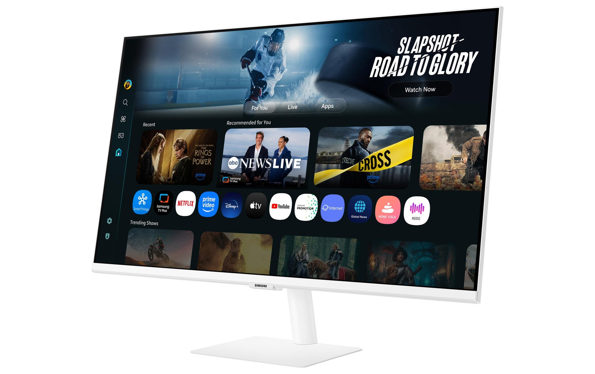 Samsung M70F – Monitor, 4K, HDR10, Smart, Weiss