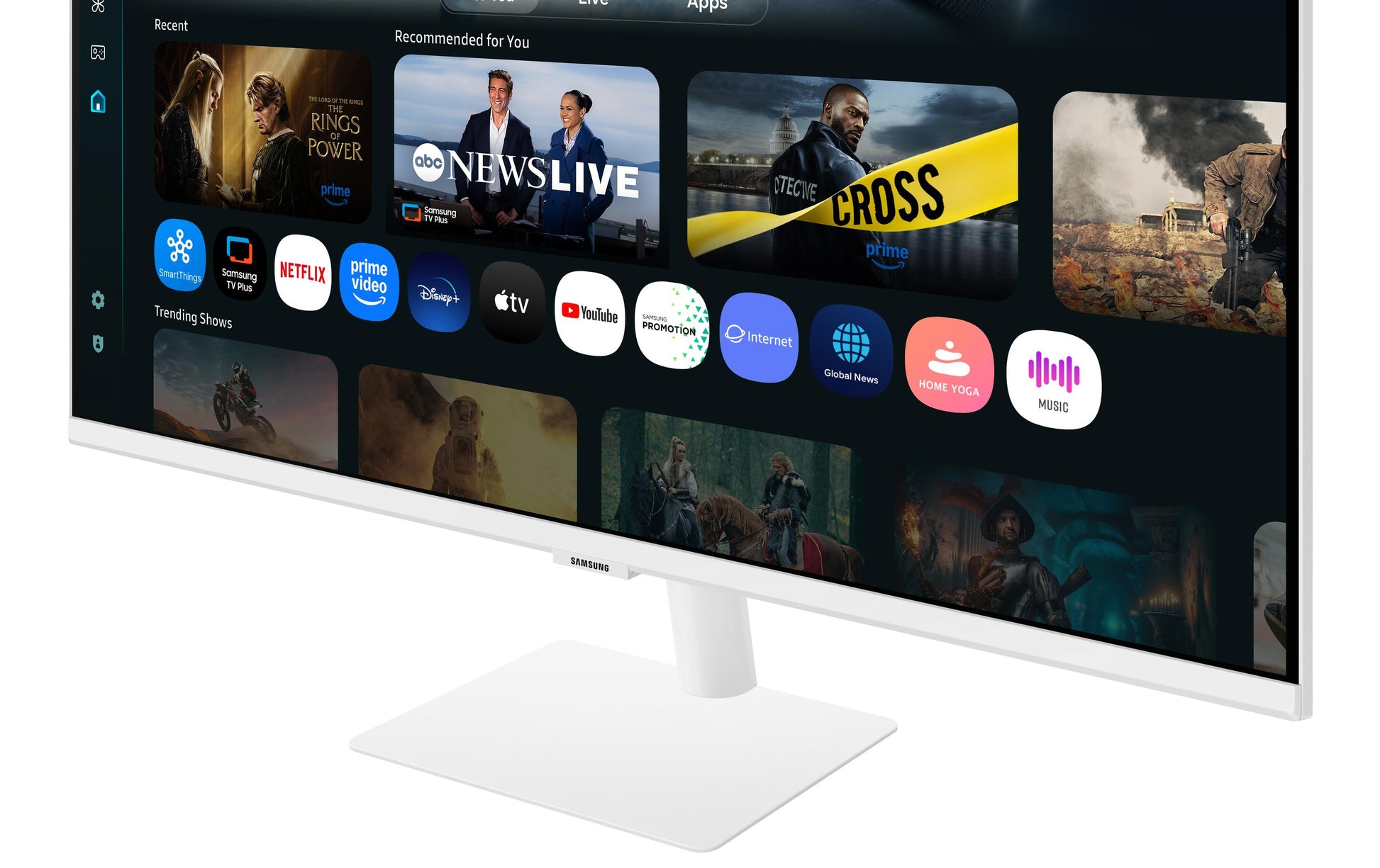 Samsung M70F – Monitor, 4K, HDR10, Smart, Weiss
