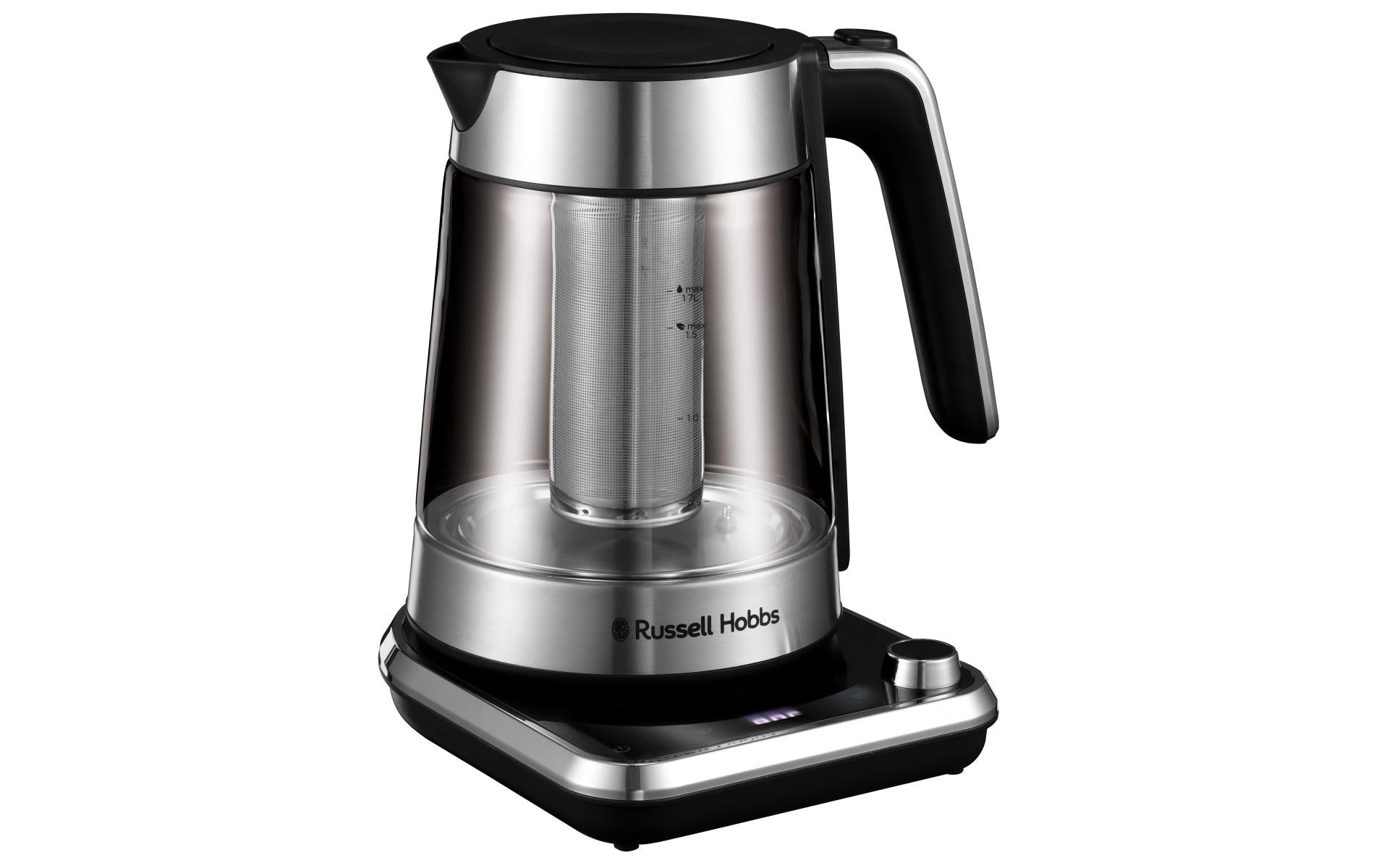 Russell Hobbs Wasserkocher – 1,7 l, mit Temperaturwahl, Glas, 26200-70