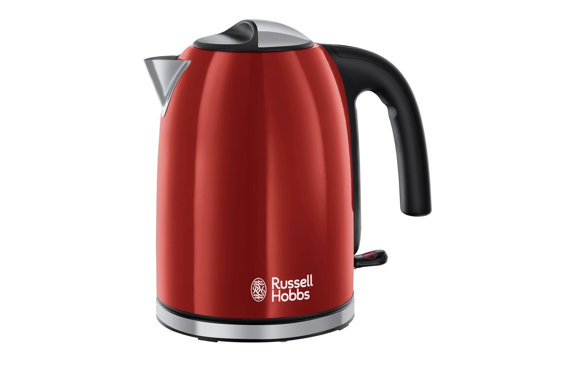 Russell Hobbs Wasserkocher – 1,7 l, Edelstahl, Rot, 20412-70