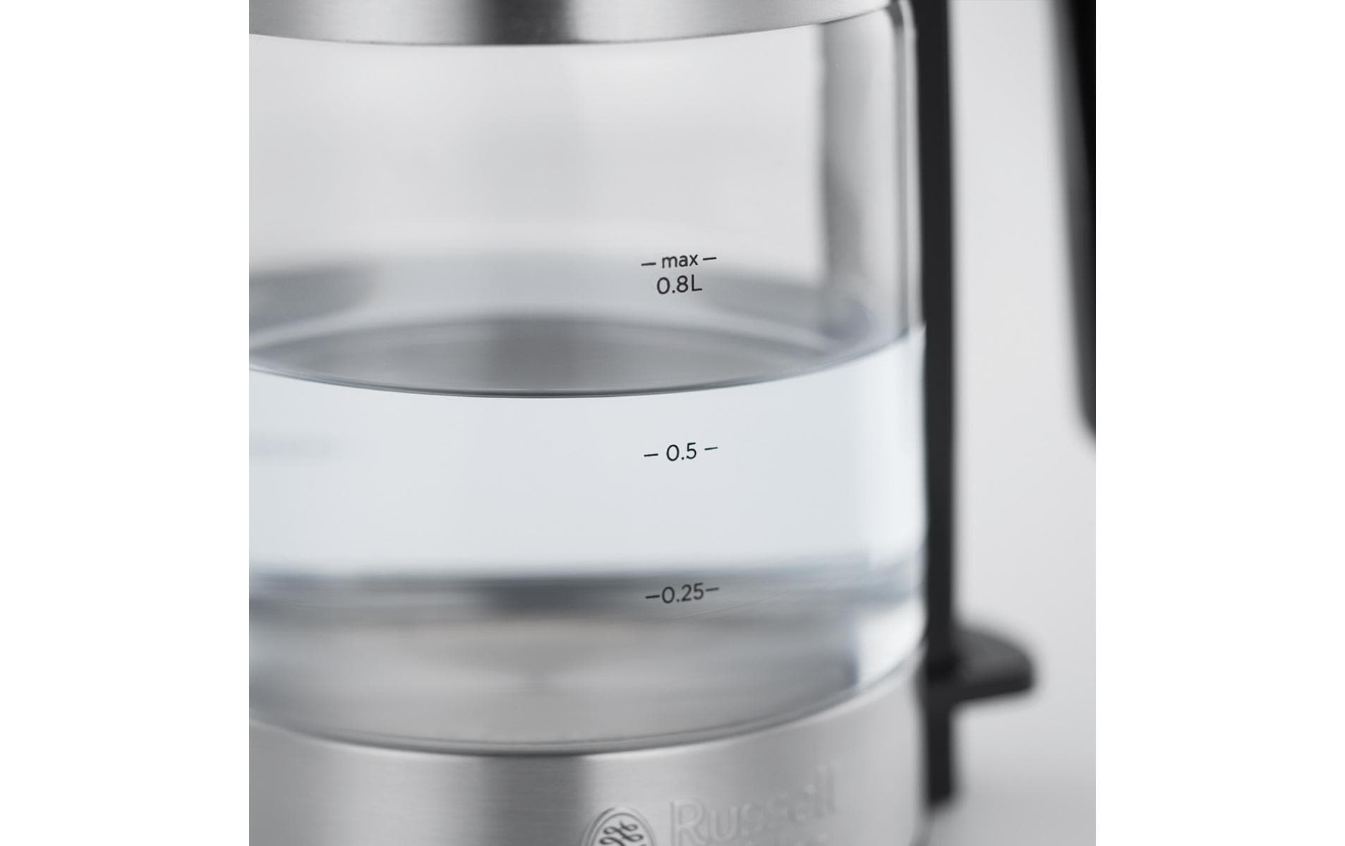 Russell Hobbs Wasserkocher – 0,8 l, Glas/Edelstahl, 24191-70